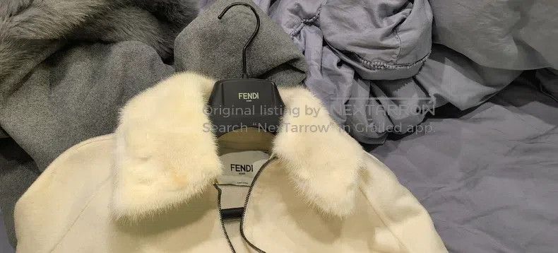 Fendi Fendi Fur-wool blend coat/cloak/jacket Size XS / US 0-2 / IT 36-38 - 7 Thumbnail