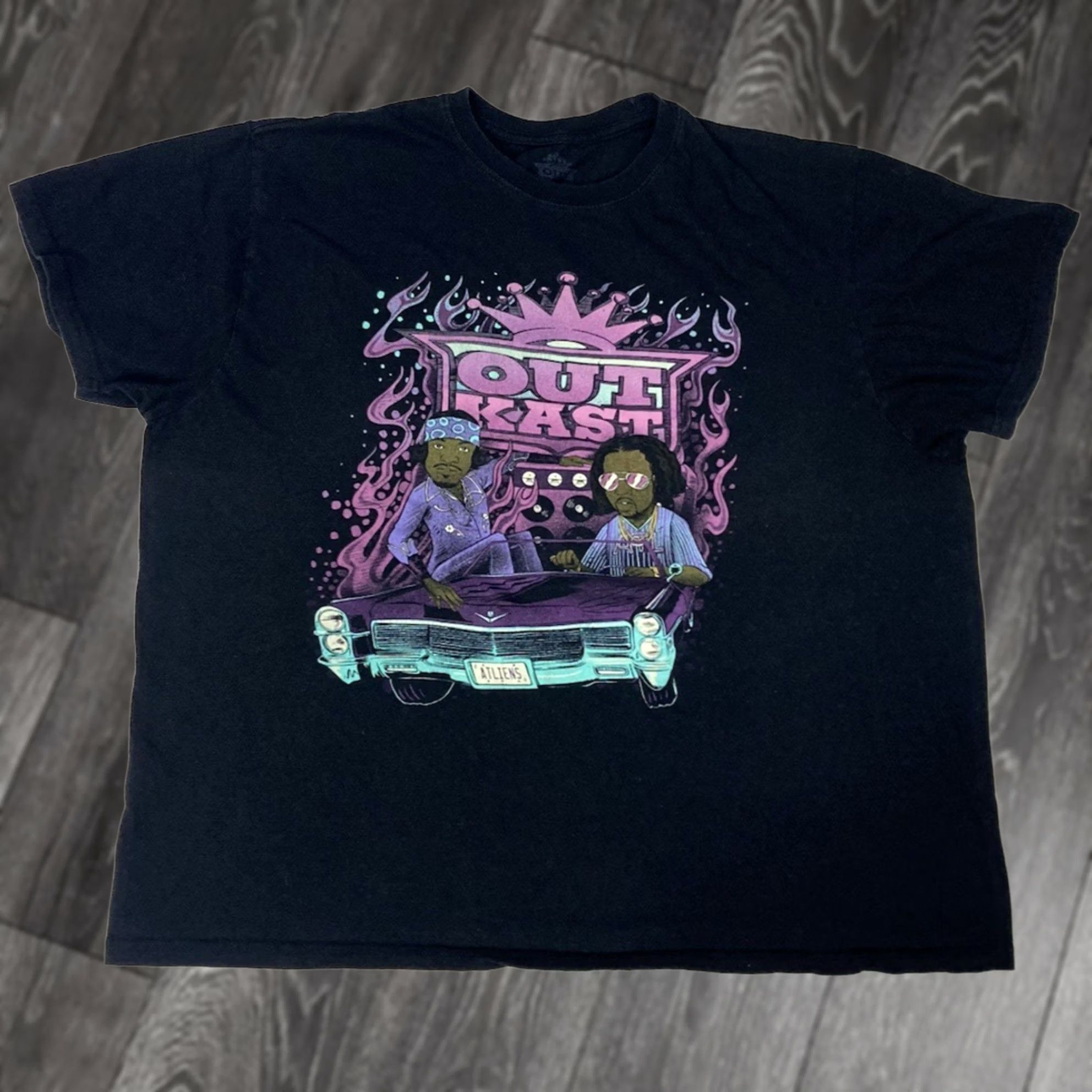 Vintage VINTAGE Outkast T-shirt Women XXL Black Short Sleeve Rap Music/Outkast Shirt Women 2XL Black Hip Hop Retro Size XXL / US 16-18 / IT 52-54 - 1 Thumbnail
