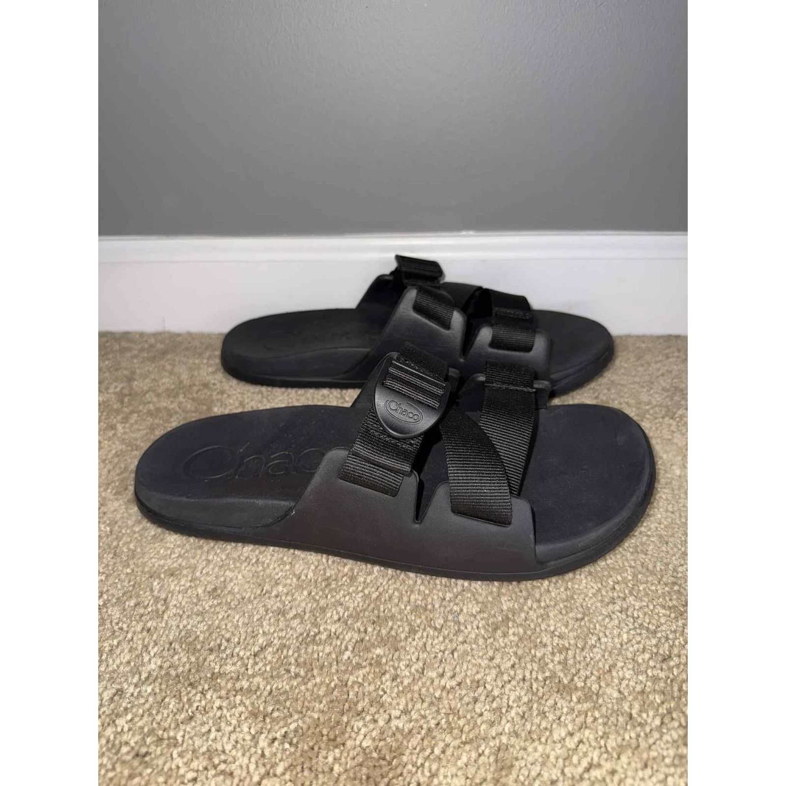 Chaco Chaco Chillos Slide Sandals Black Women's Size W9 Size US 9 / IT 39 - 3 Thumbnail