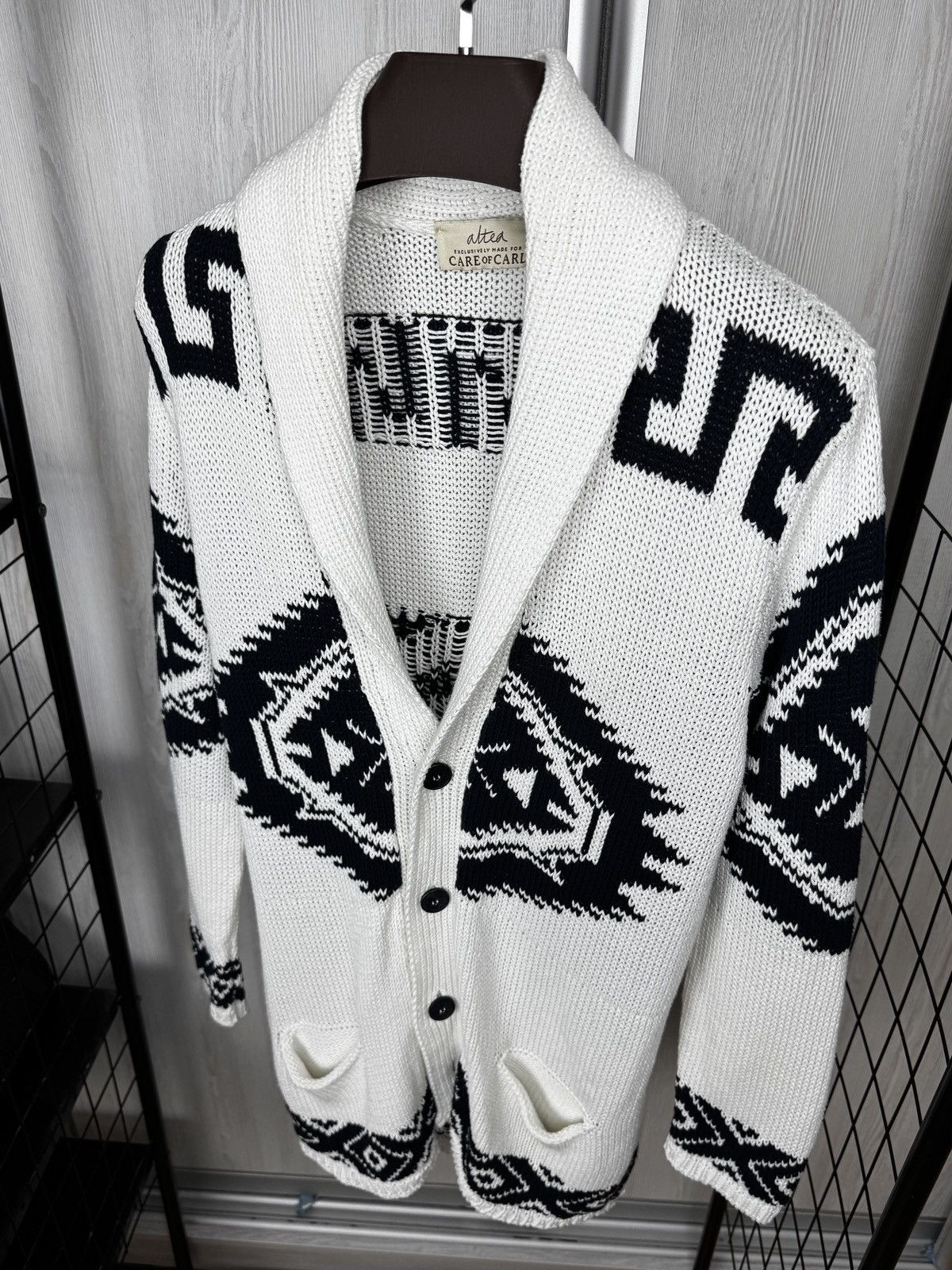 Altea Altea made for Care of Carl Aztec pattern knitted cardigan Size US L / EU 52-54 / 3 - 7 Thumbnail