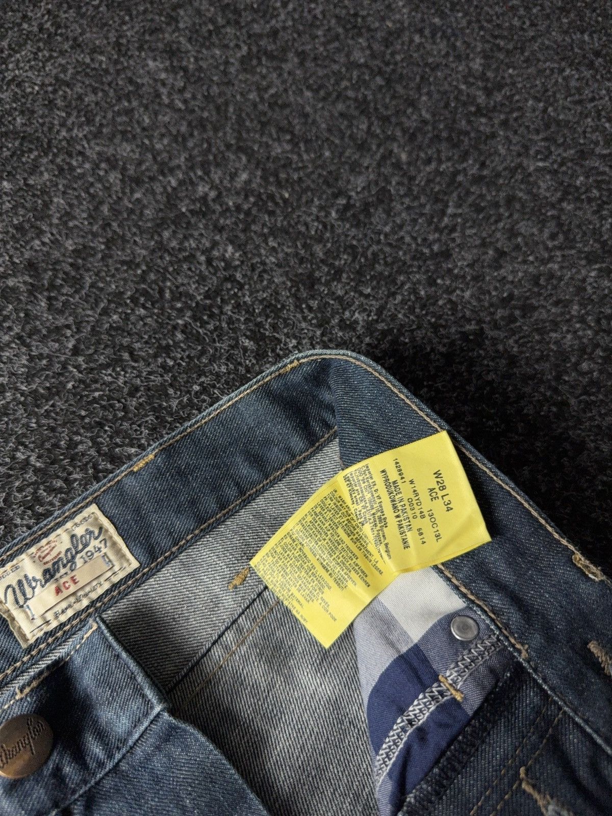 Wrangler Western Cowboy Wrangler ACE 1947 Vintage Button Denim Jeans Size US 28 / EU 44 - 9 Thumbnail