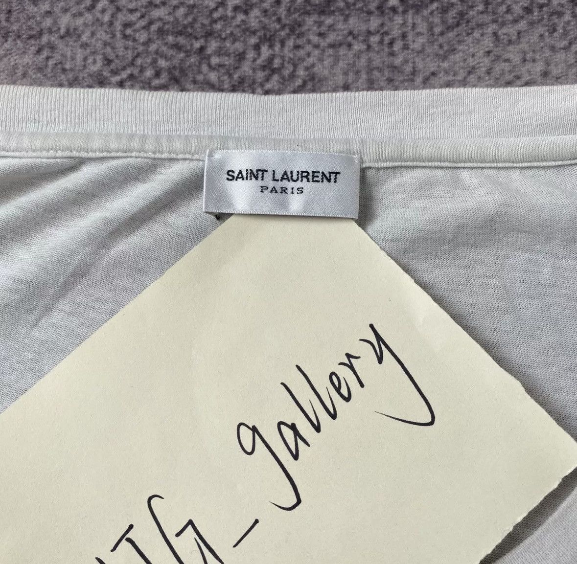 Saint Laurent Paris Saint Laurent tee Size US L / EU 52-54 / 3 - 5 Thumbnail