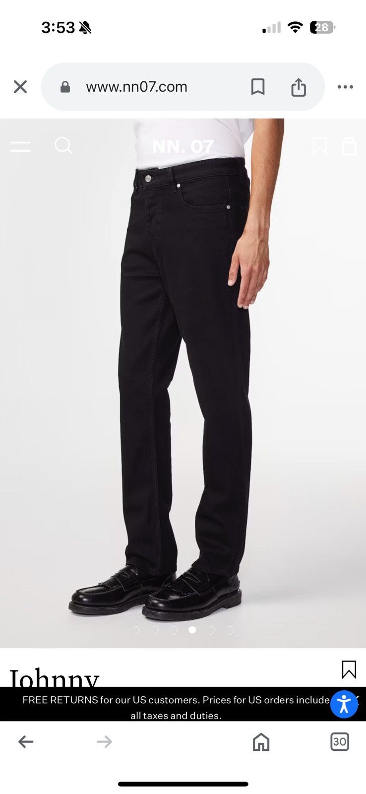 NN07 Barely used Black Nn07 Jean Size US 30 / EU 46 - 7 Thumbnail