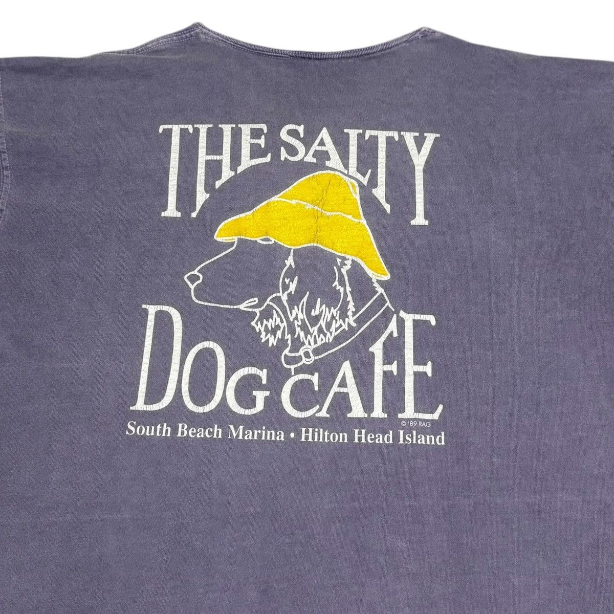 Vintage The Salty Dog Cafe Light Purple Shirt Men's XL NO NECK Size US XL / EU 56 / 4 - 2 Thumbnail