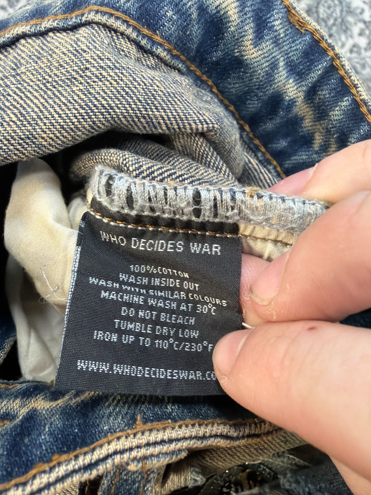 Who Decides War Who decides war unfurled denim Size US 30 / EU 46 - 3 Thumbnail
