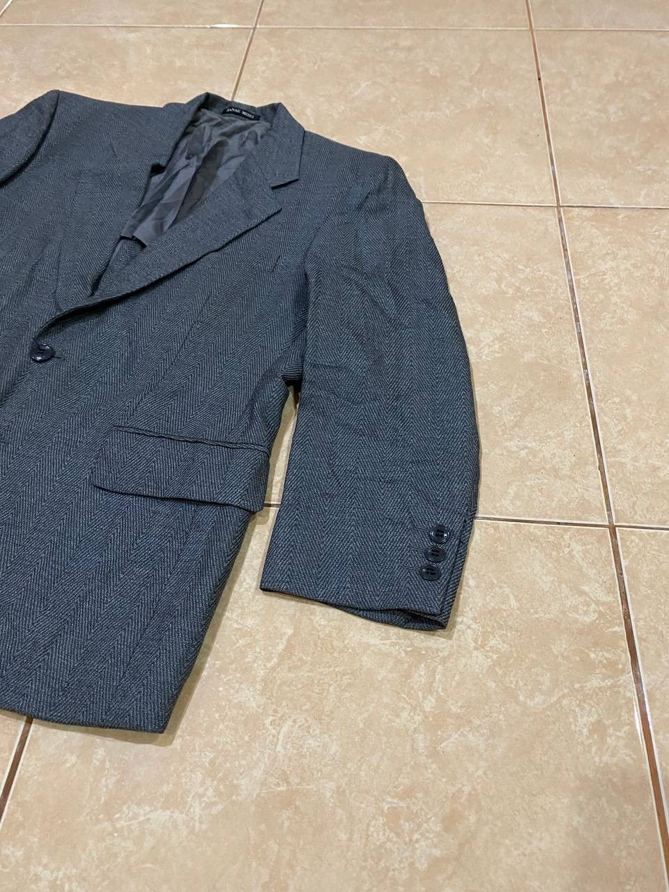 Hanae Mori Vintage 90s Hanae Mori Wool Blazer Size US M / EU 48-50 / 2 - 2 Thumbnail
