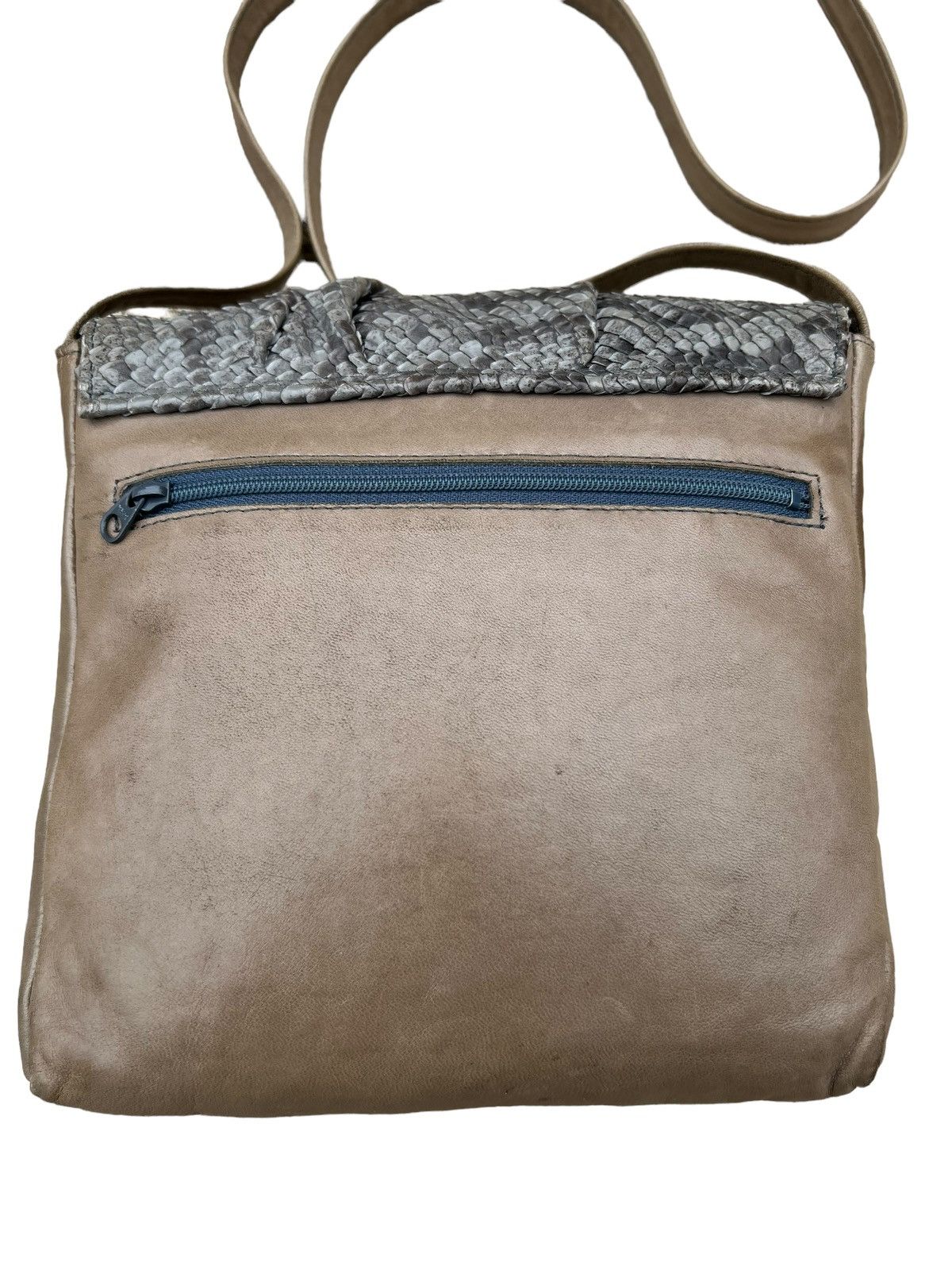 Leather Vintage Sun Remy Japan Patina Leather Bag Python Skin Size ONE SIZE - 6 Thumbnail