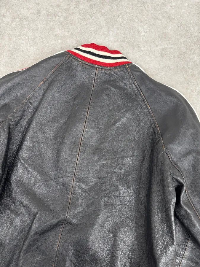 Saint Laurent Paris AW2017 Saint Laurent Black & Red Ricer Leather Jacket Size US M / EU 48-50 / 2 - 6 Thumbnail