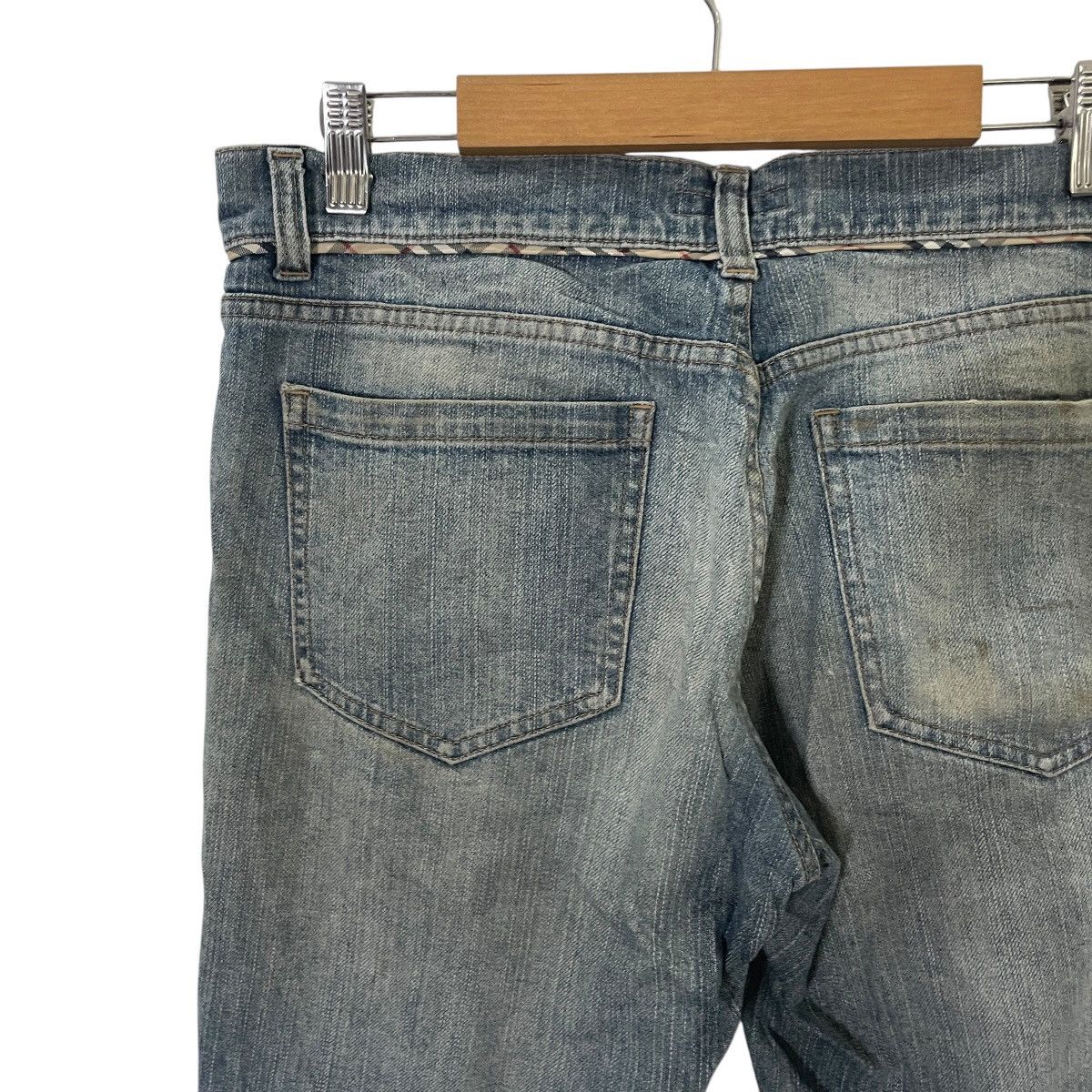 Burberry Vintage Y2k Burberry London Distressed Denim Jeans Size 31" - 10 Thumbnail