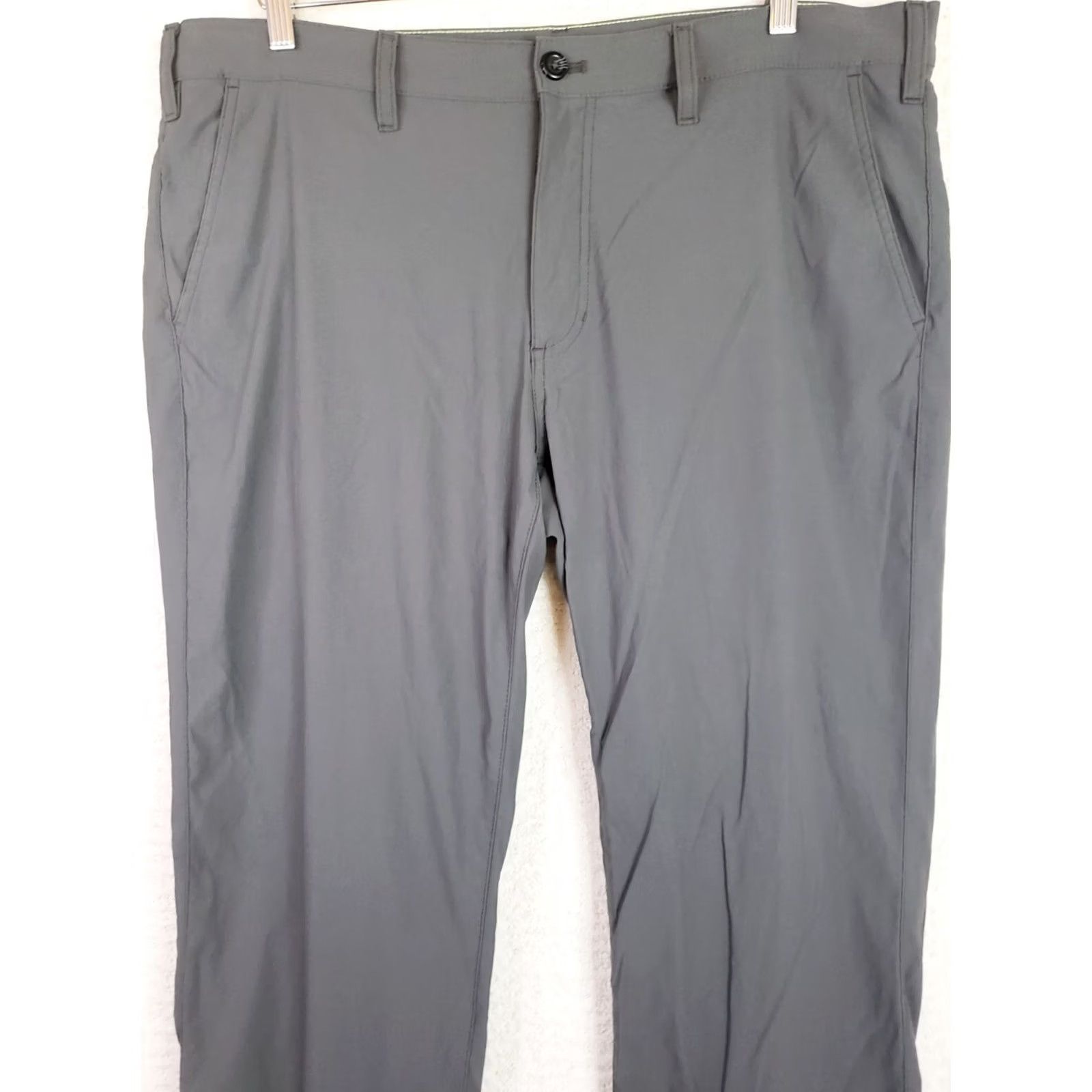 Eddie Bauer Eddie Bauer Mens 38x30 Gray Tech Chino Pants Straight Nylon Blend Gorpcore Hiking Size US 38 / EU 54 - 2 Thumbnail