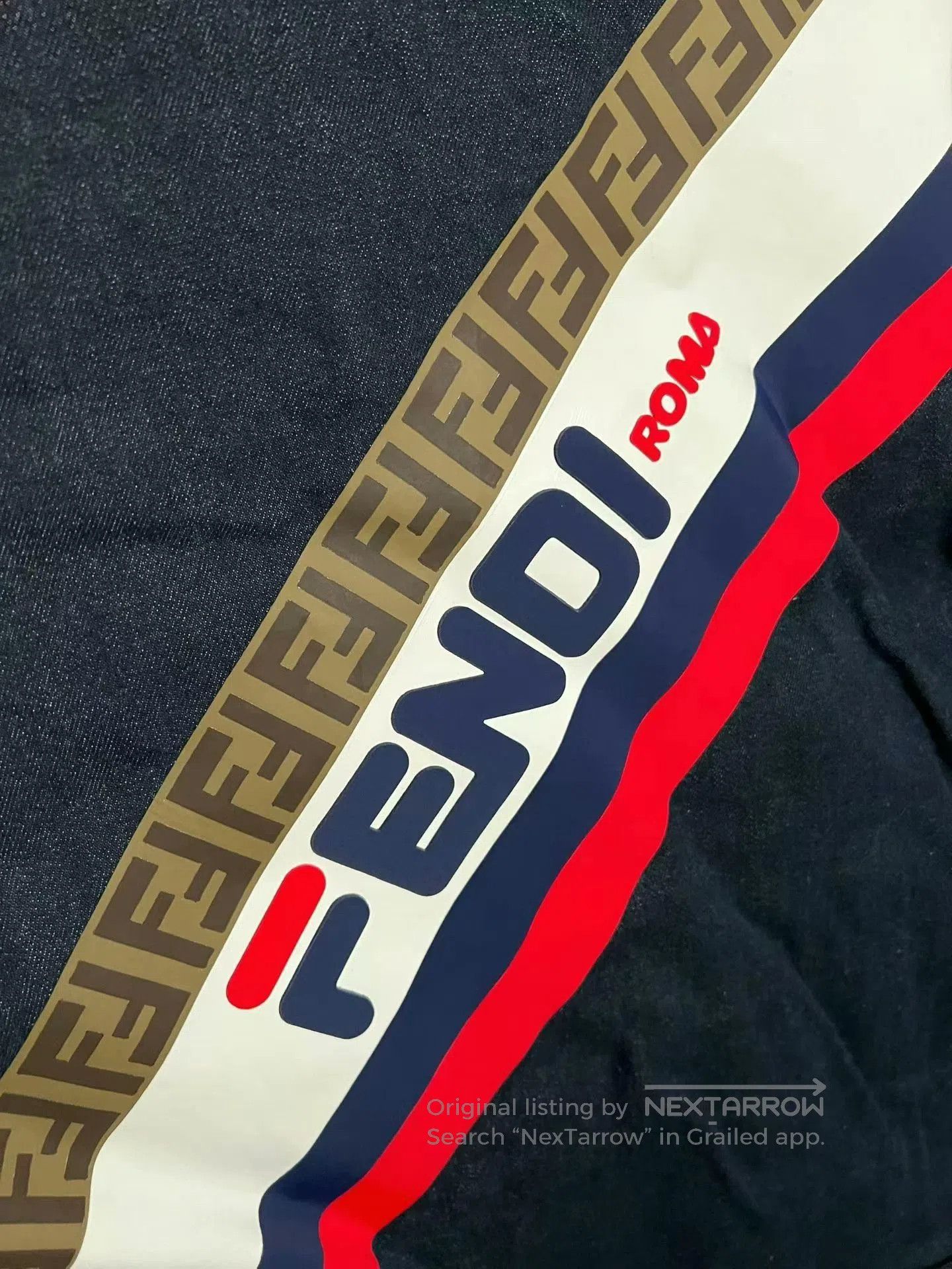 Fendi fendi blue logo denim jacket outerwear. Size US L / EU 52-54 / 3 - 3 Thumbnail