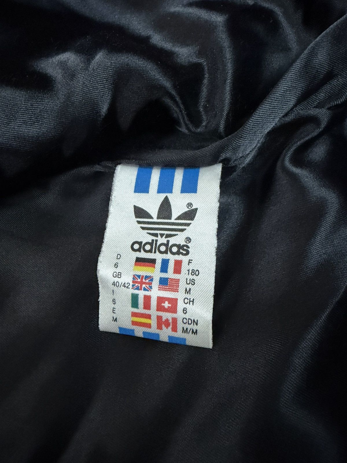 Adidas Vintage 80s Adidas Leather Jacket – Black Olympics Bomber Size US M / EU 48-50 / 2 - 12 Thumbnail