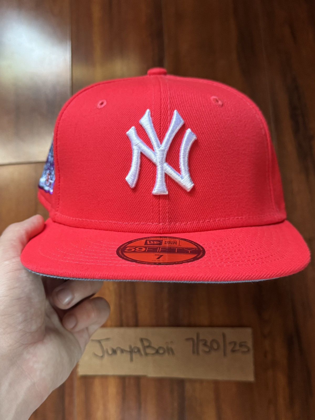 Hat Club Size 7 NY Yankees 2000 Subway Series Jae Tips Blue UV Size ONE SIZE - 2 Thumbnail
