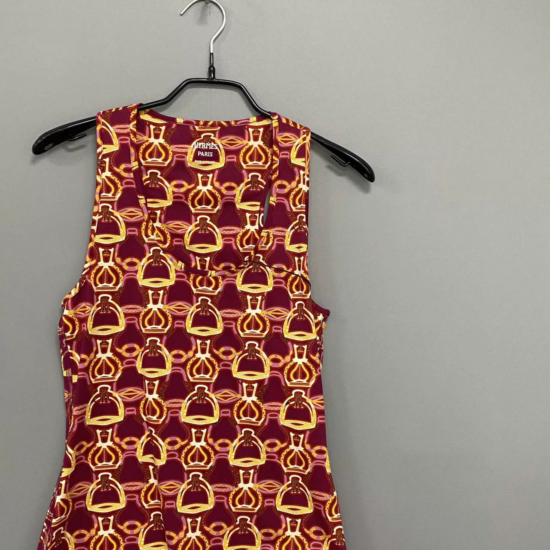Hermes HERMES Fantaisie Sleeveless Dress Women's 36 Size XS / US 0-2 / IT 36-38 - 1 Thumbnail