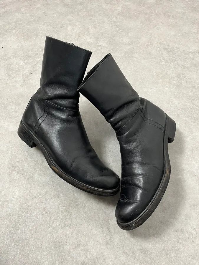 Prada 2000s Prada Black Leather Ankle Boots Size US 7 / IT 37 - 3 Thumbnail