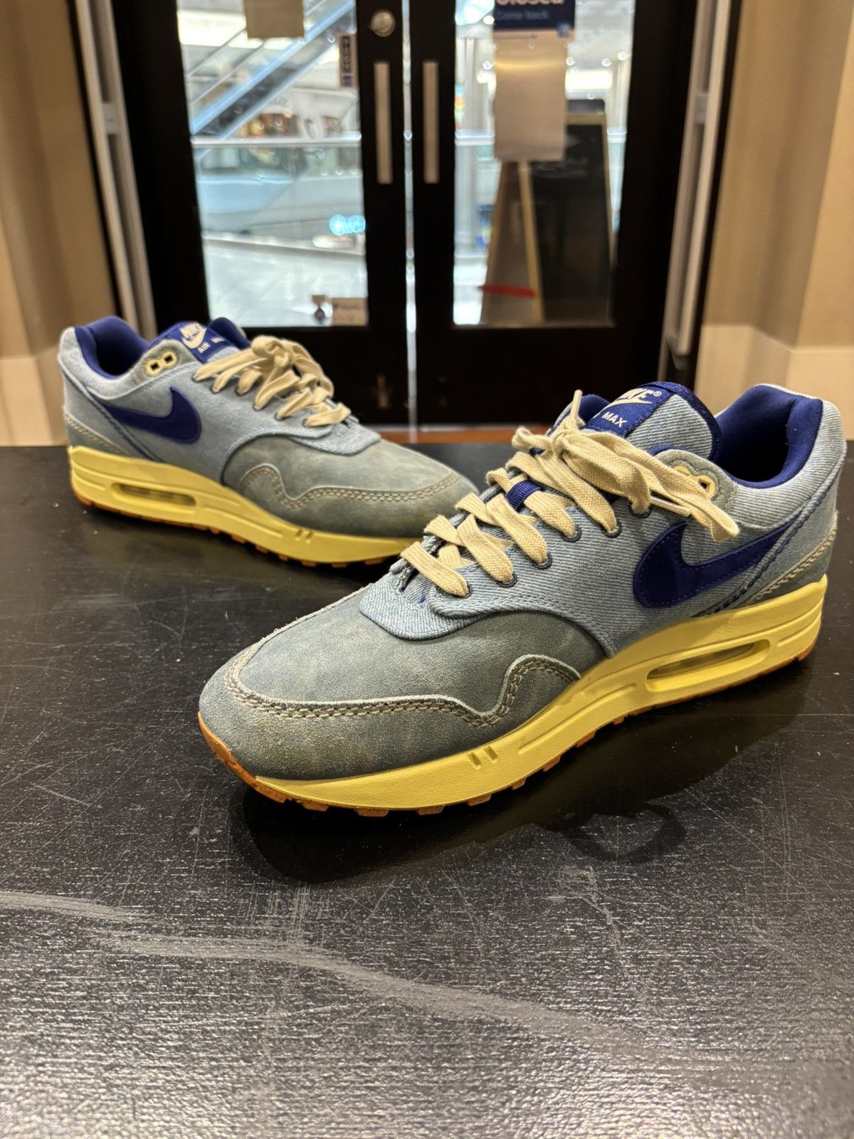 Nike Air Max 1 ‘Dirty Denim’ Size US 12 / EU 45 - 2 Thumbnail