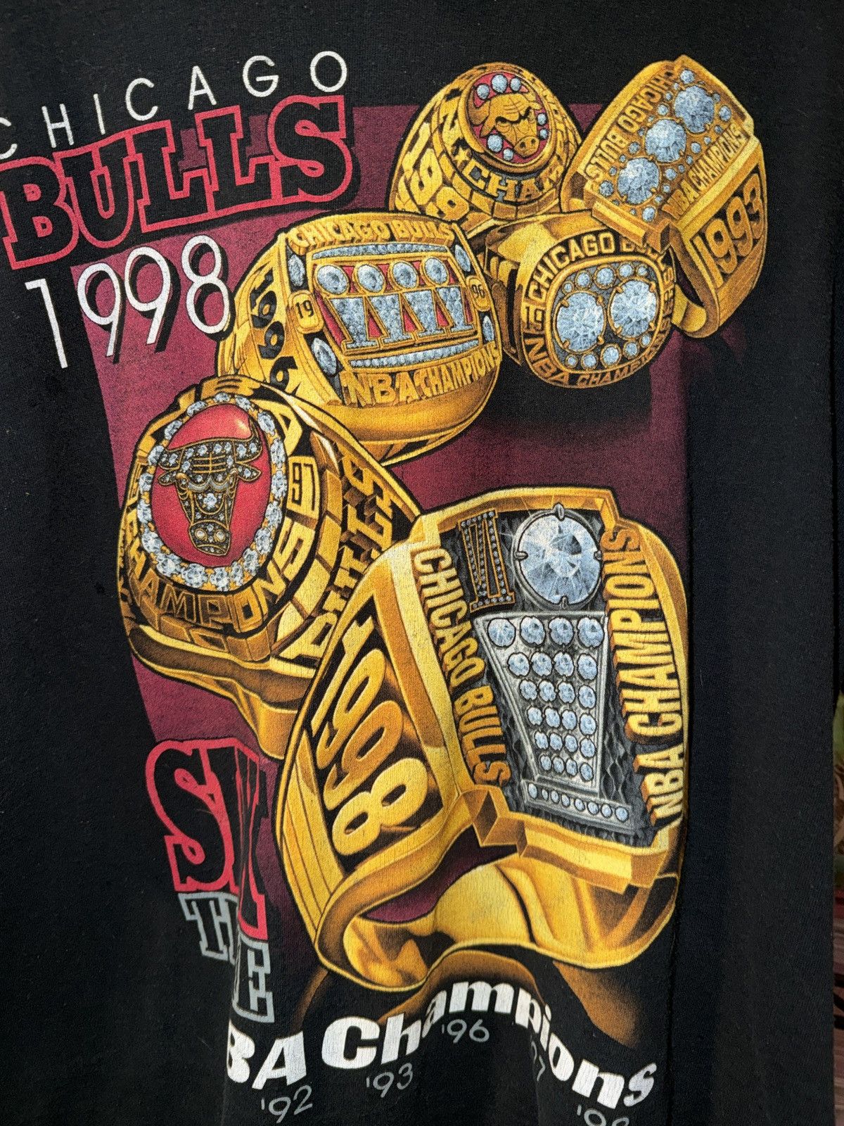 Pro Player Vintage Chicago Bulls 1998 NBA Championship t-shirt Size L Size US L / EU 52-54 / 3 - 3 Thumbnail