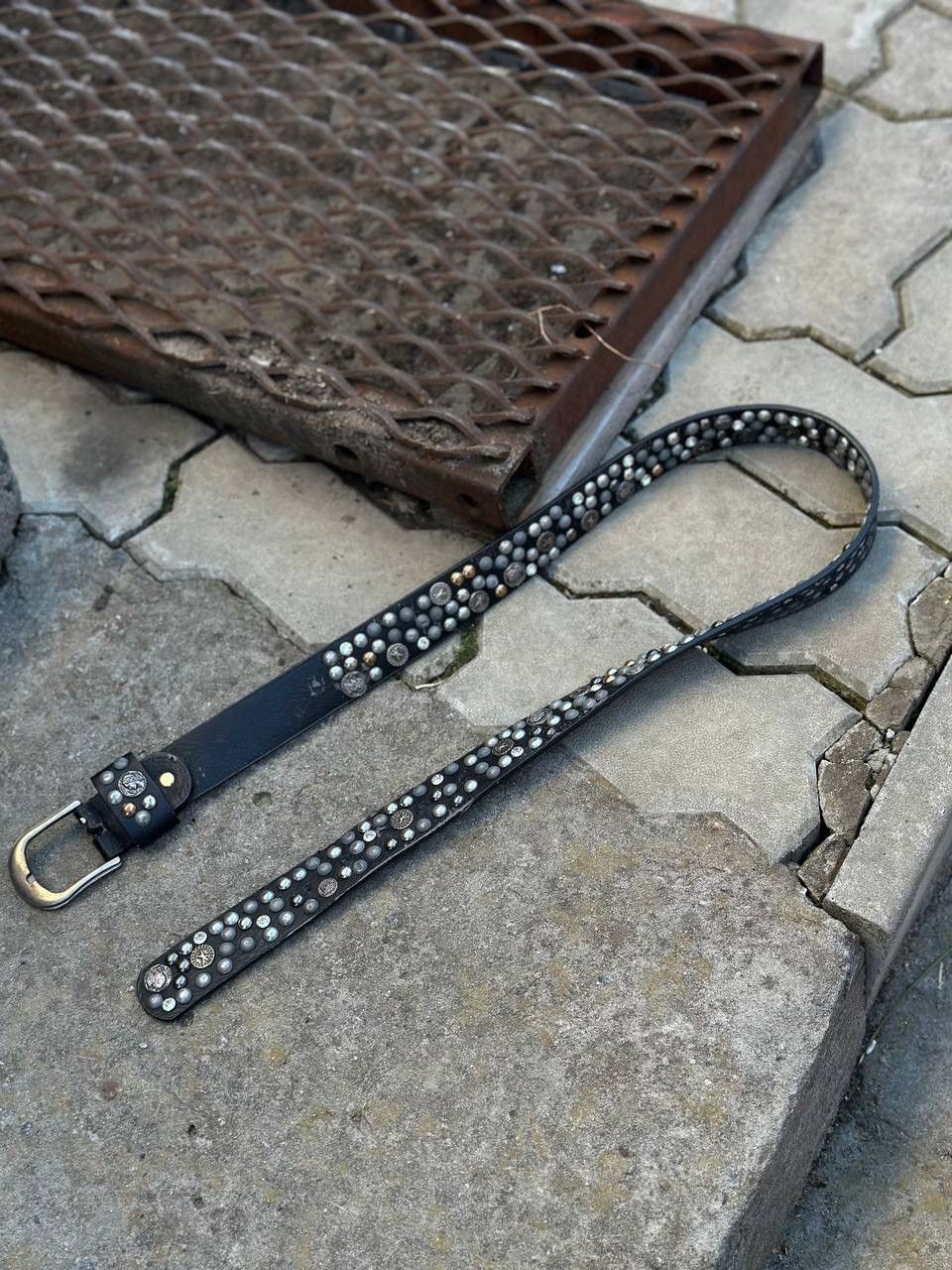 Thomas Pink VTG Punk Leather Belt Rock Band Y2K 00s USA Hype Trend Size ONE SIZE - 5 Thumbnail
