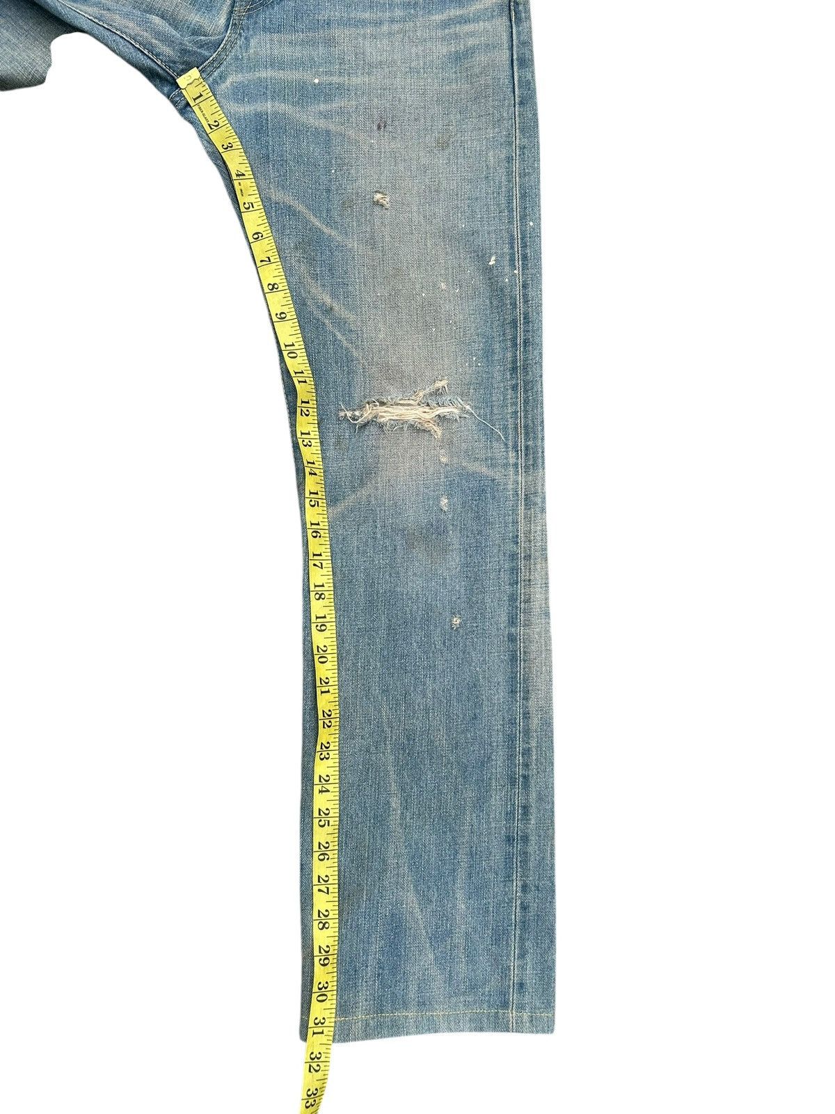 Kapital Vintage Edwin 505ZX Selvedge Buckle Back Distressed Denim Size US 32 / EU 48 - 23 Thumbnail
