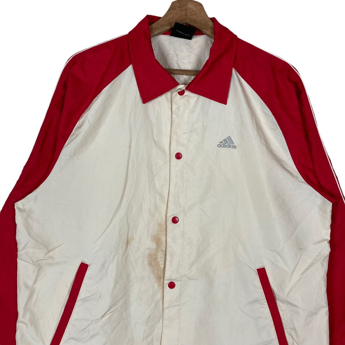 Adidas Adidas Mini Logo Two Tone Snap Button Jacket Size US S / EU 44-46 / 1 - 3 Thumbnail