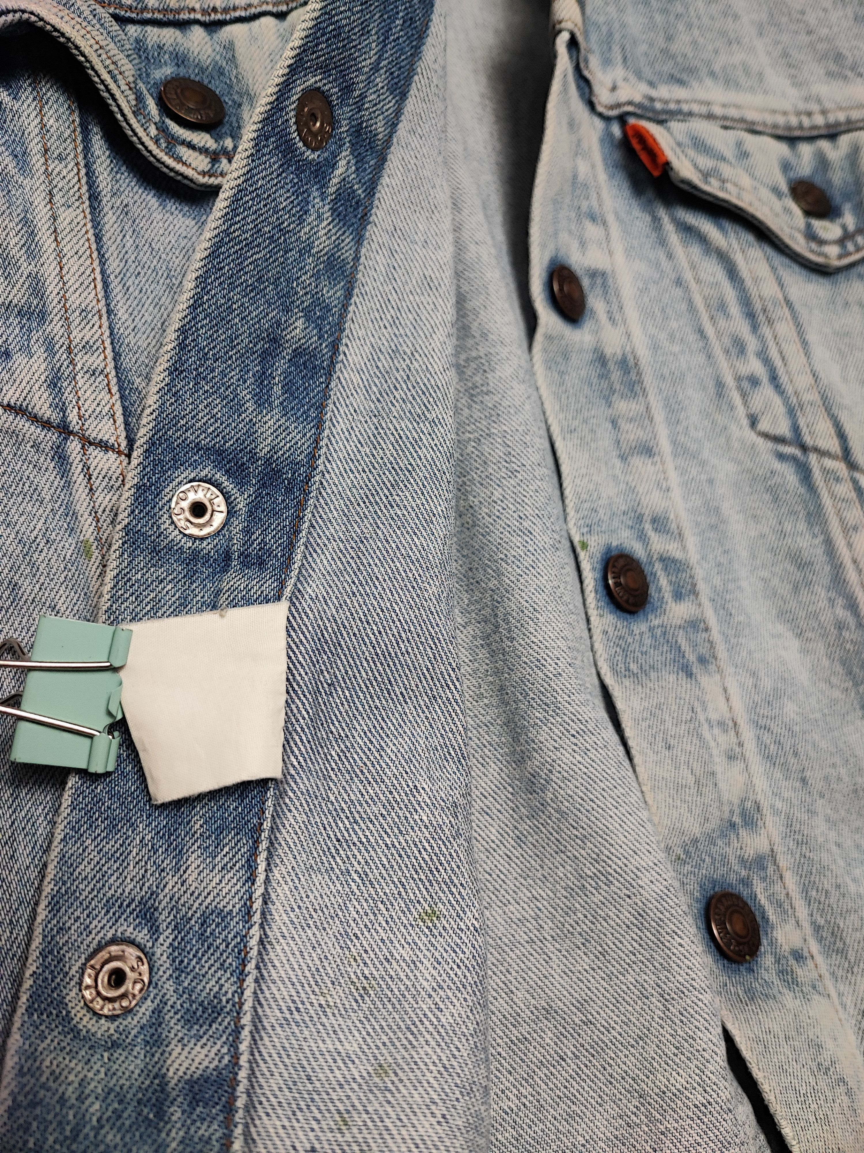 Levi's Vintage LEVIS Denim Jacket 80s Trashed Distressed Grunge Erd Size US XS / EU 42 / 0 - 13 Thumbnail
