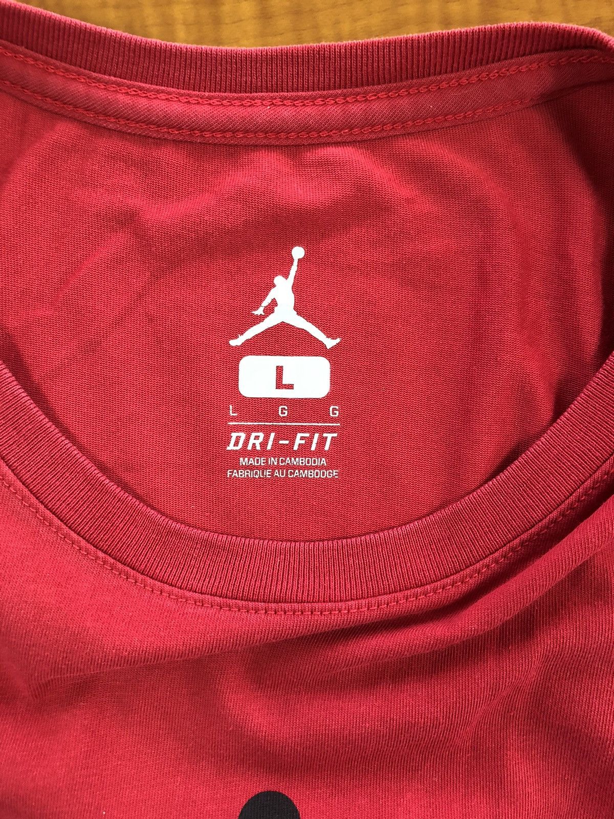 Jordan Brand Nike Air Jordan Red Tshirt Tee Size US L / EU 52-54 / 3 - 10 Thumbnail