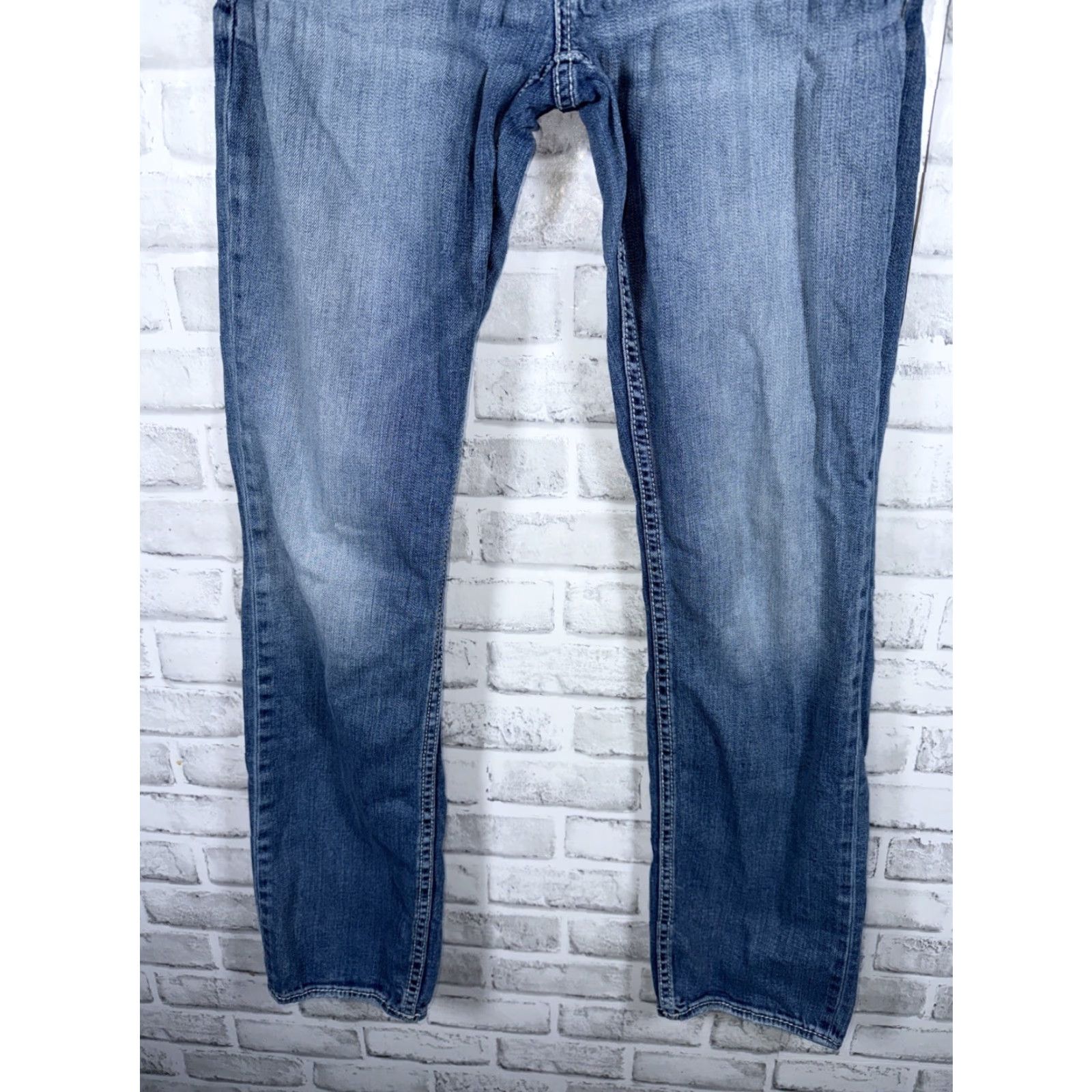 BKE BKE Alec Straight Leg Blue Jeans Mens 30x34 Size US 30 / EU 46 - 4 Thumbnail