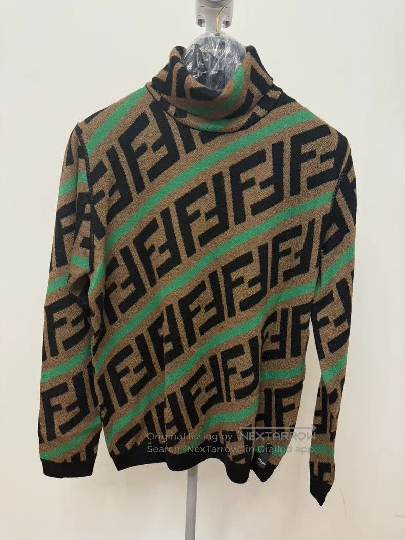 Fendi Fendi All-Over Monogrammed Double F Knit Top Size US M / EU 48-50 / 2 - 1 Thumbnail
