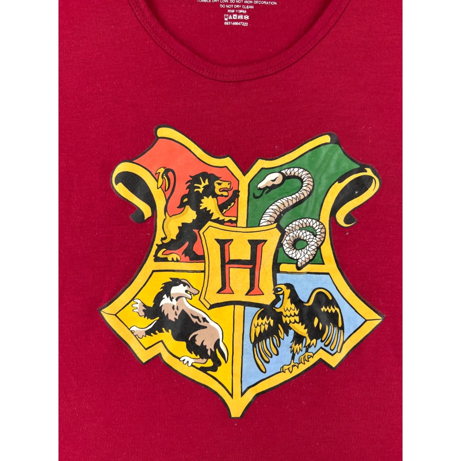 Vintage Harry Potter Shirt Womens XL Red Scoop Neck Polyester Blend Size XL / US 12-14 / IT 48-50 - 4 Thumbnail