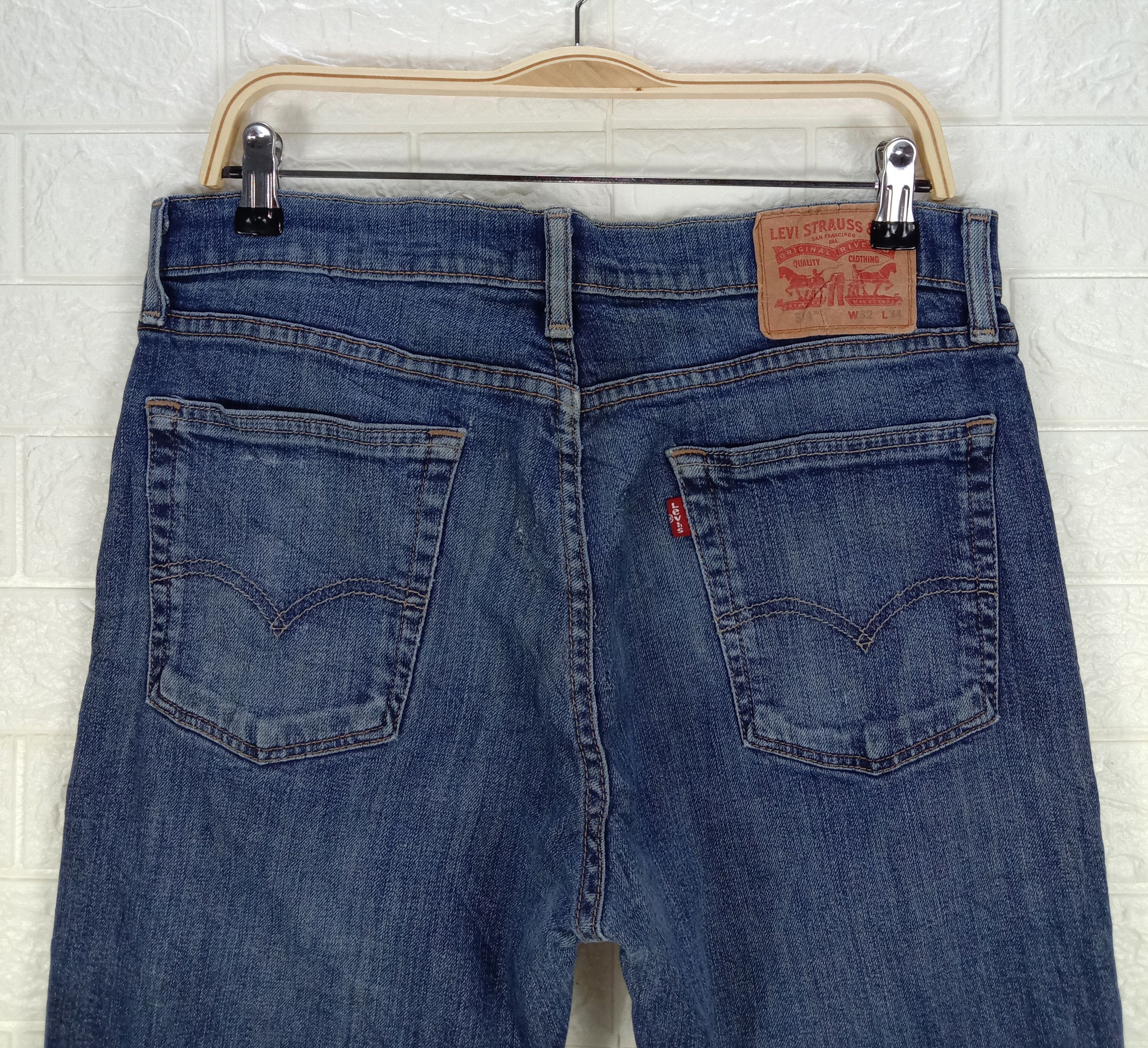 Levi's Vintage Levi's 514 Jeans Earth Tone Distressed Denim Size US 32 / EU 48 - 6 Thumbnail