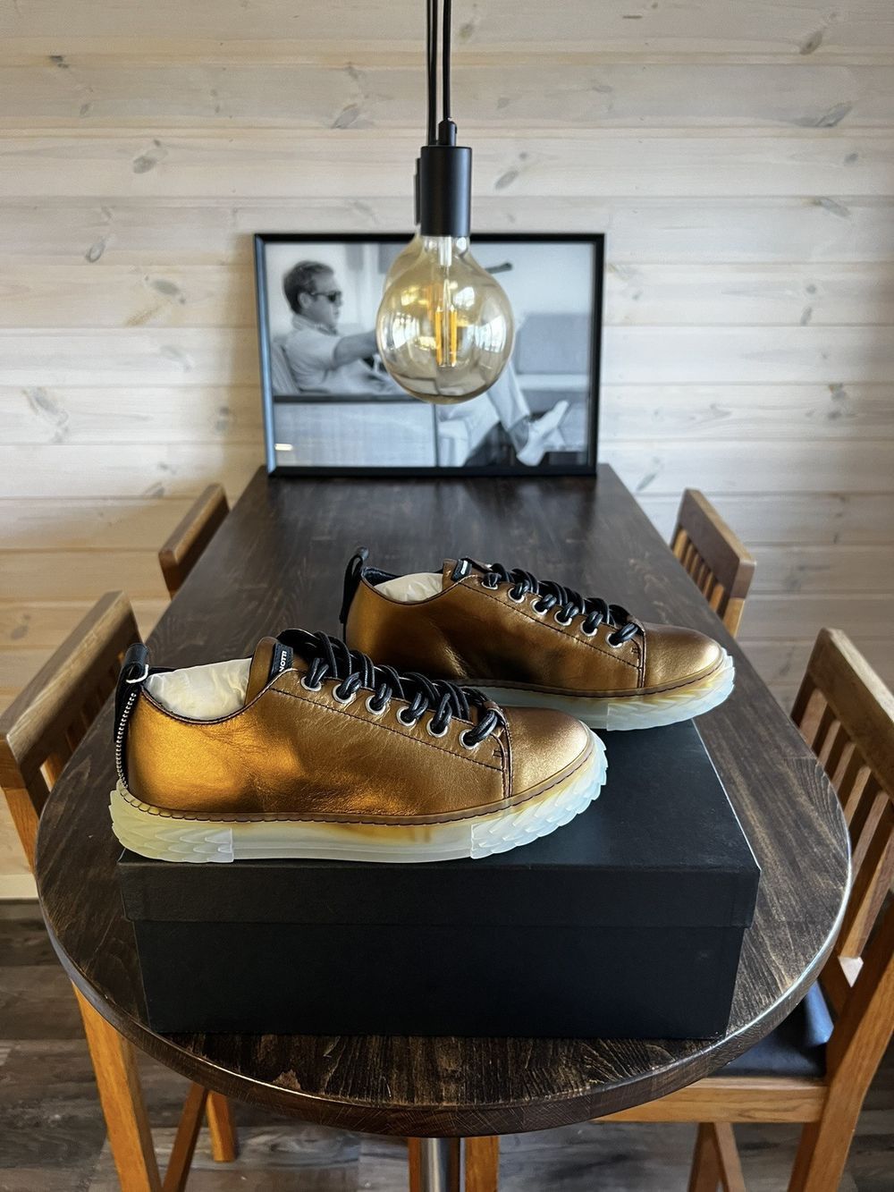 Giuseppe Zanotti Gold sneakers Size US 7 / EU 40 - 1 Thumbnail