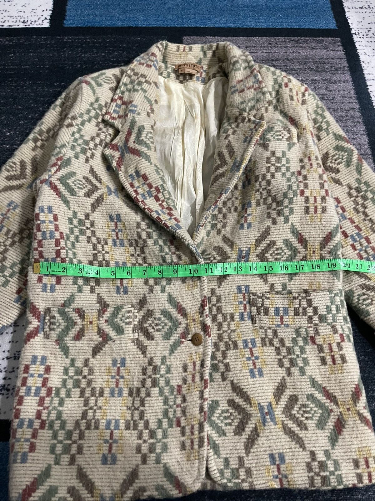 Vintage Vintage Ruff Hewn Abstract Aztec Wool Style Blazer Size US L / EU 52-54 / 3 - 18 Thumbnail