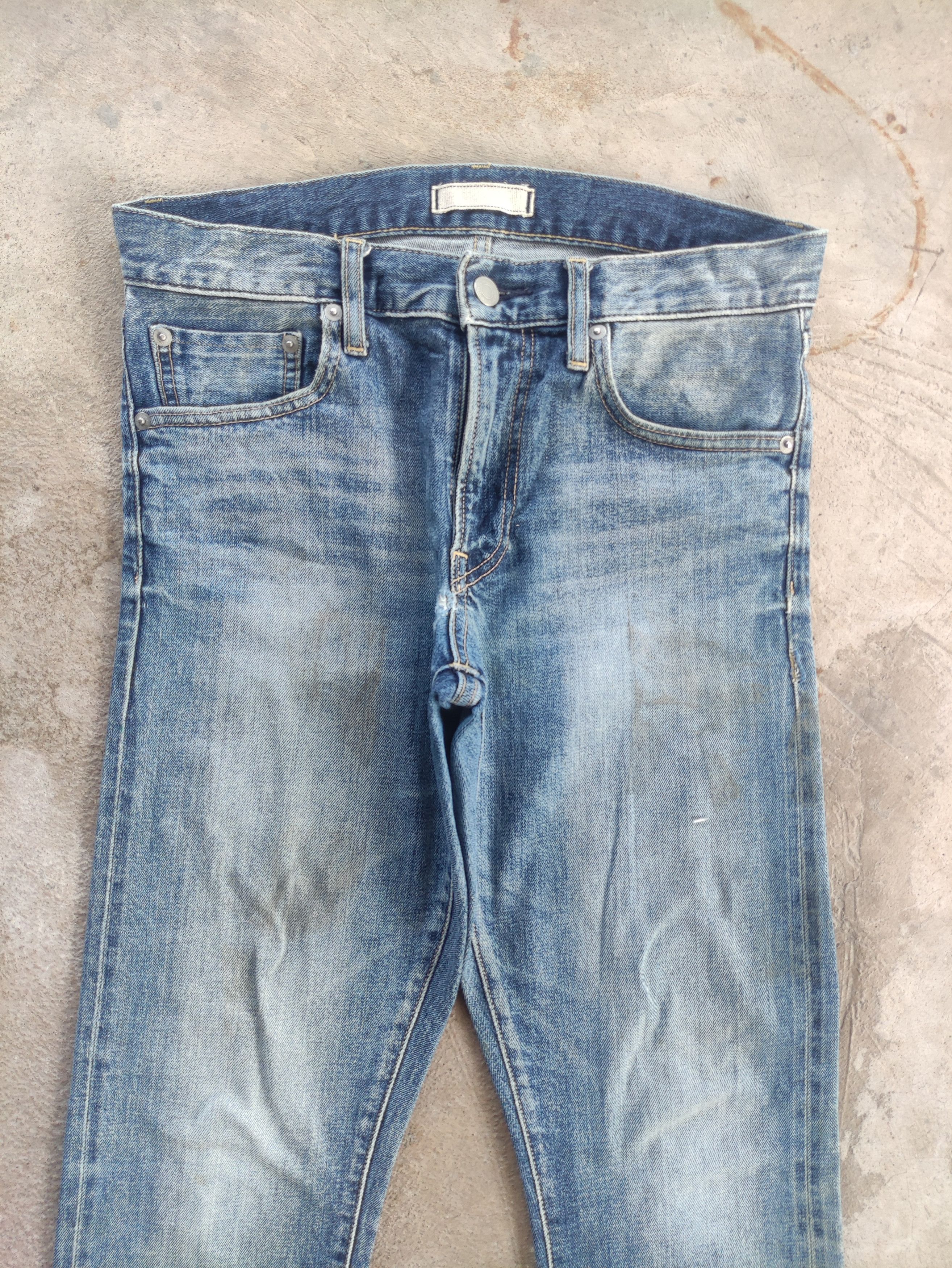 Japanese Brand Vintage Japanese Jean Distressed Faded Denim Pants Size US 31 - 3 Thumbnail