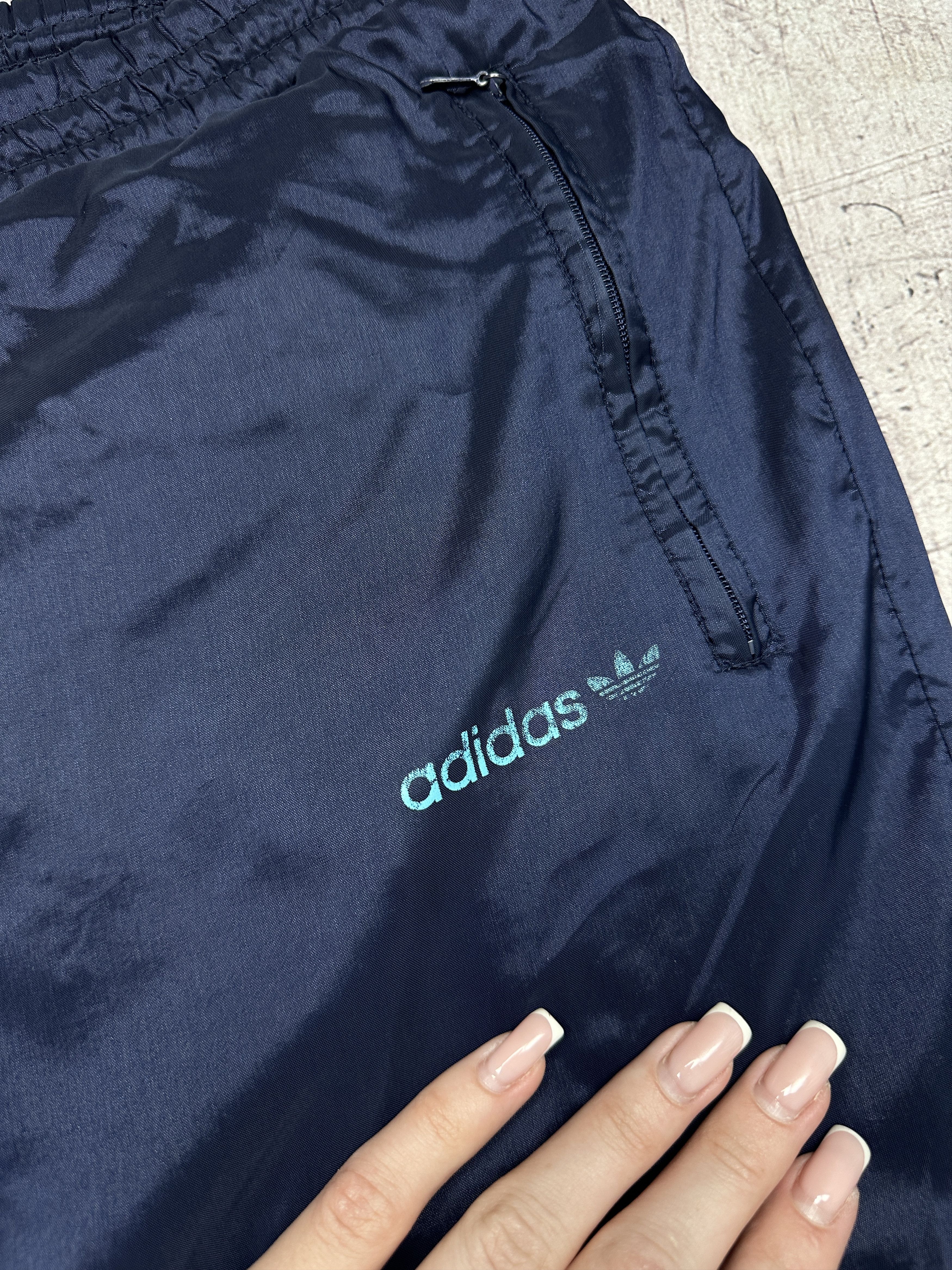 Adidas Adidas 90s Vintage Mens Nylon Track Pants Size US 34 / EU 50 - 3 Thumbnail