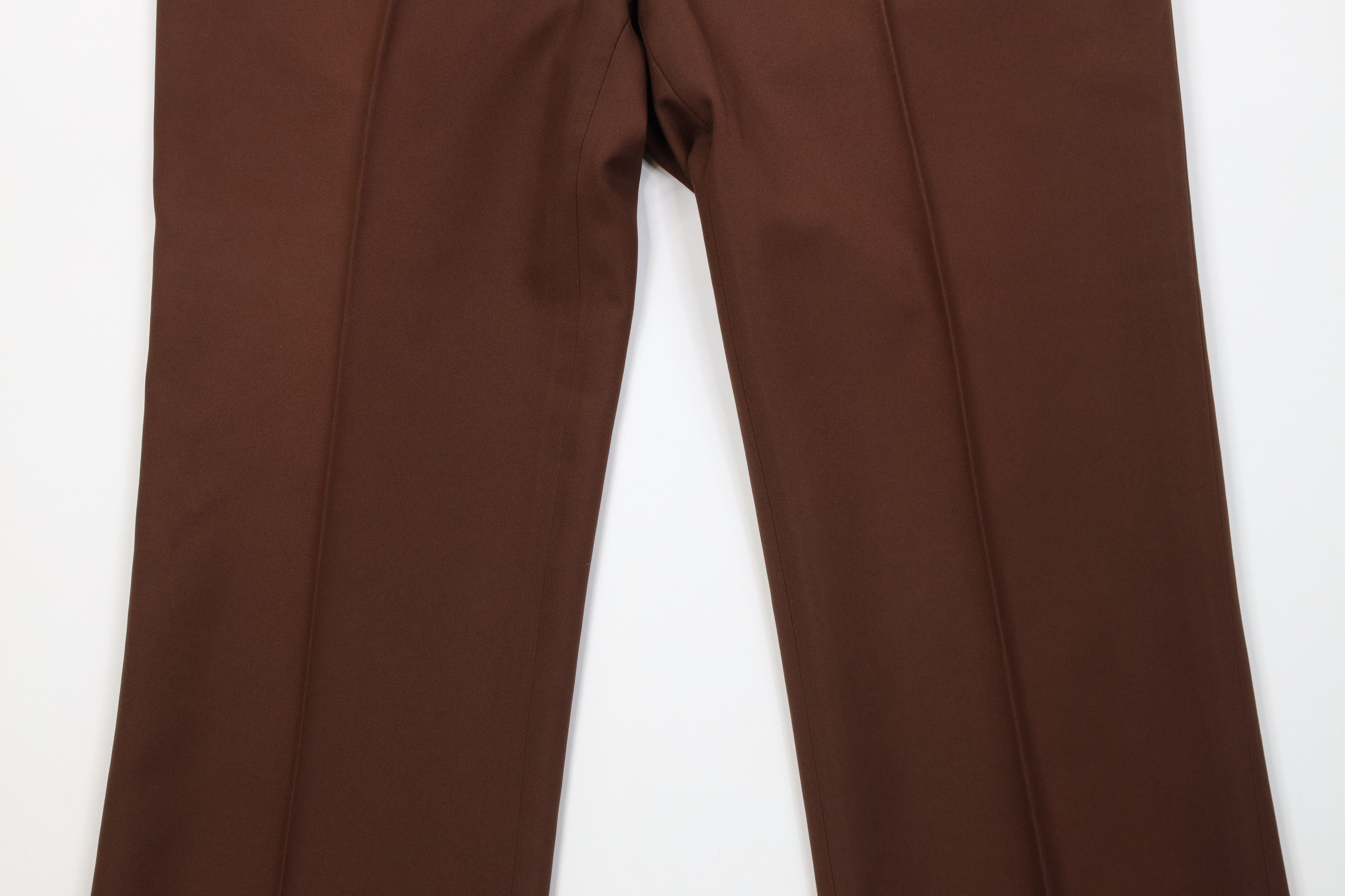 Vintage Vintage 70s Streetwear Knit Bell Bottoms Chino Pants Brown Size US 36 / EU 52 - 3 Thumbnail