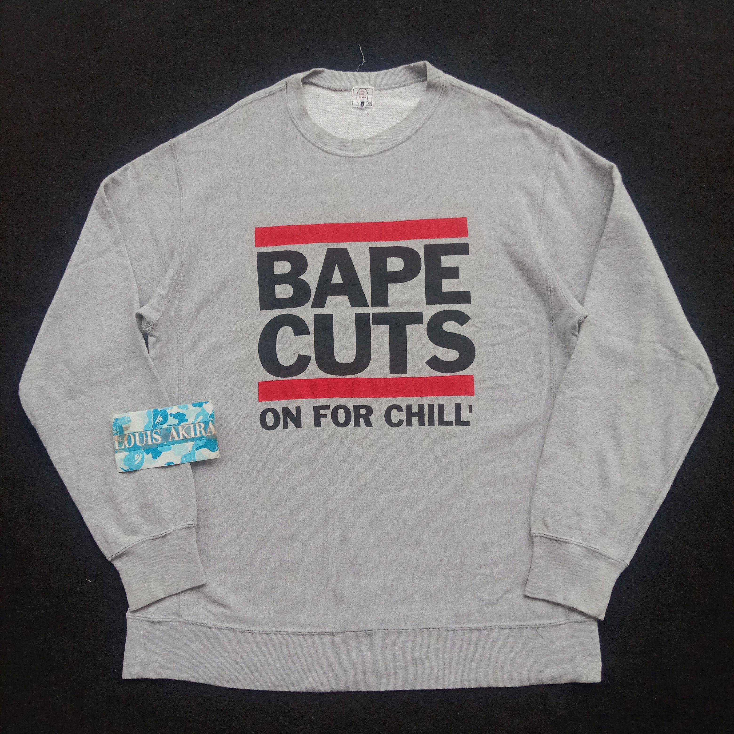 Bape Bape Cuts Crewneck (2002) Size US L / EU 52-54 / 3 - 1 Thumbnail