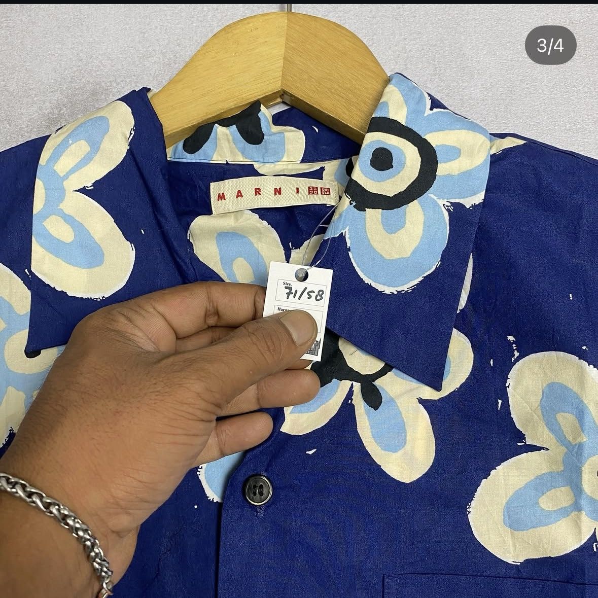 Marni × Uniqlo Uniqlo x Marni Oversized Open Collar Shirt Size US M / EU 48-50 / 2 - 3 Thumbnail