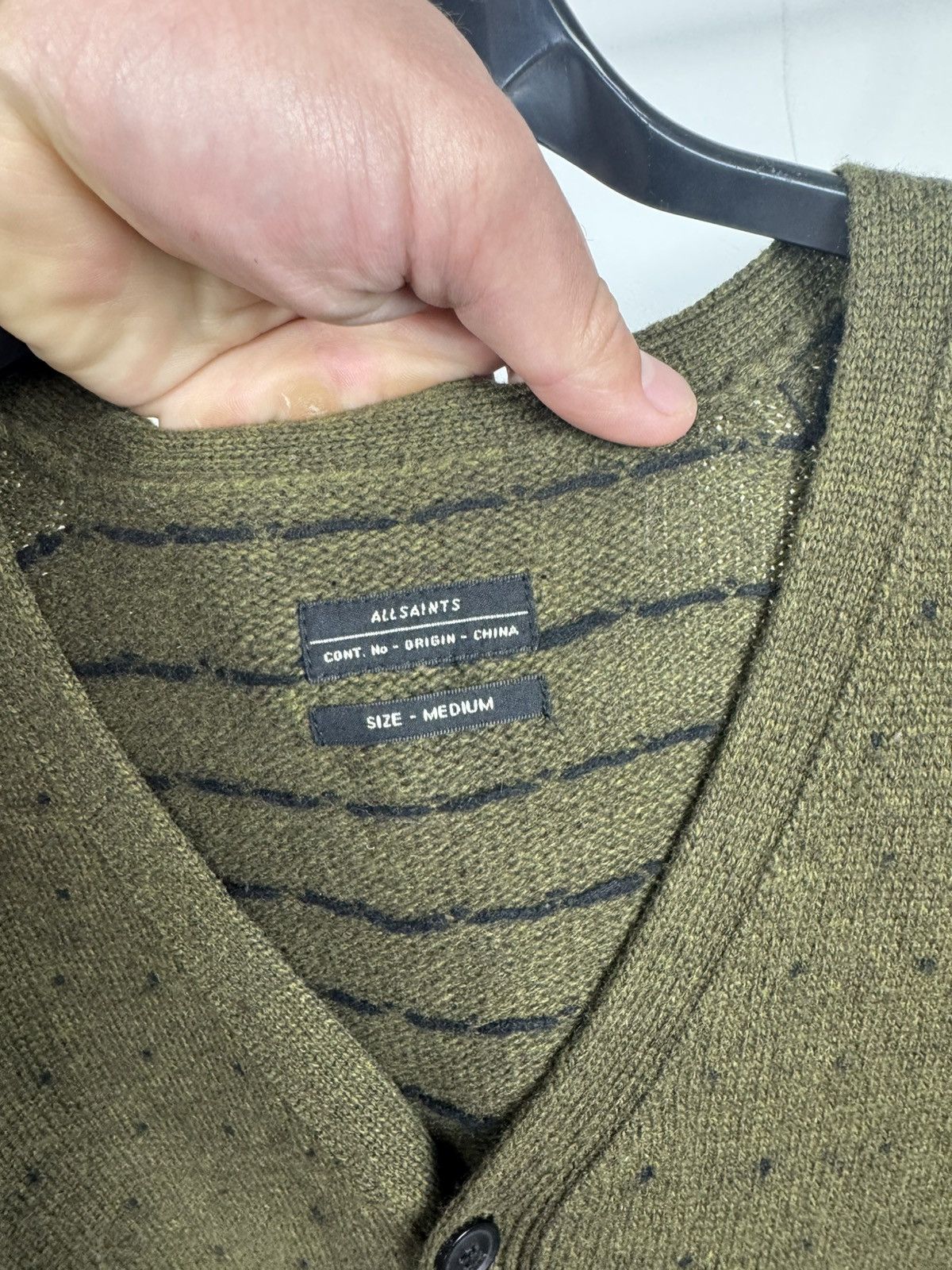 Allsaints AllSaints Hexen Wool Blend Button Cardigan Sweater Medium Size M / US 6-8 / IT 42-44 - 5 Thumbnail