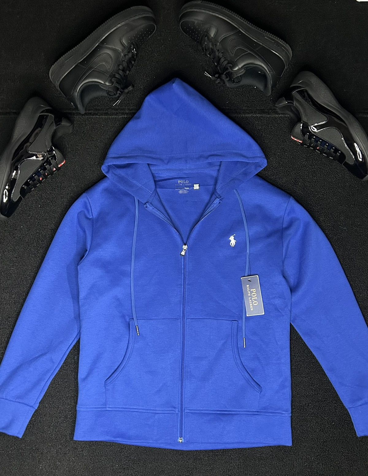 Polo Ralph Lauren Polo Ralph Lauren Men's Double-Knit Full-Zip Hoodie Size US M / EU 48-50 / 2 - 2 Thumbnail
