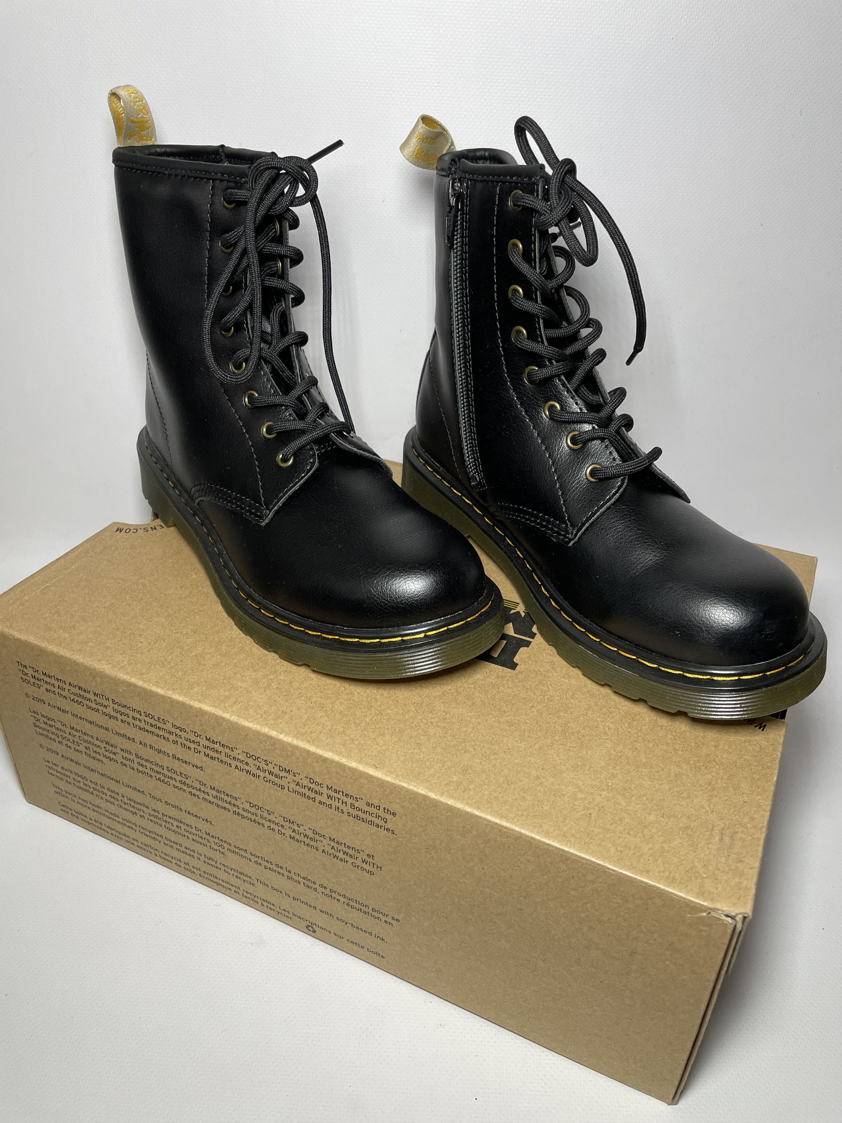 image of Dr Martens Dr. Martens 1460 Vegan Shoes in Black, Women's