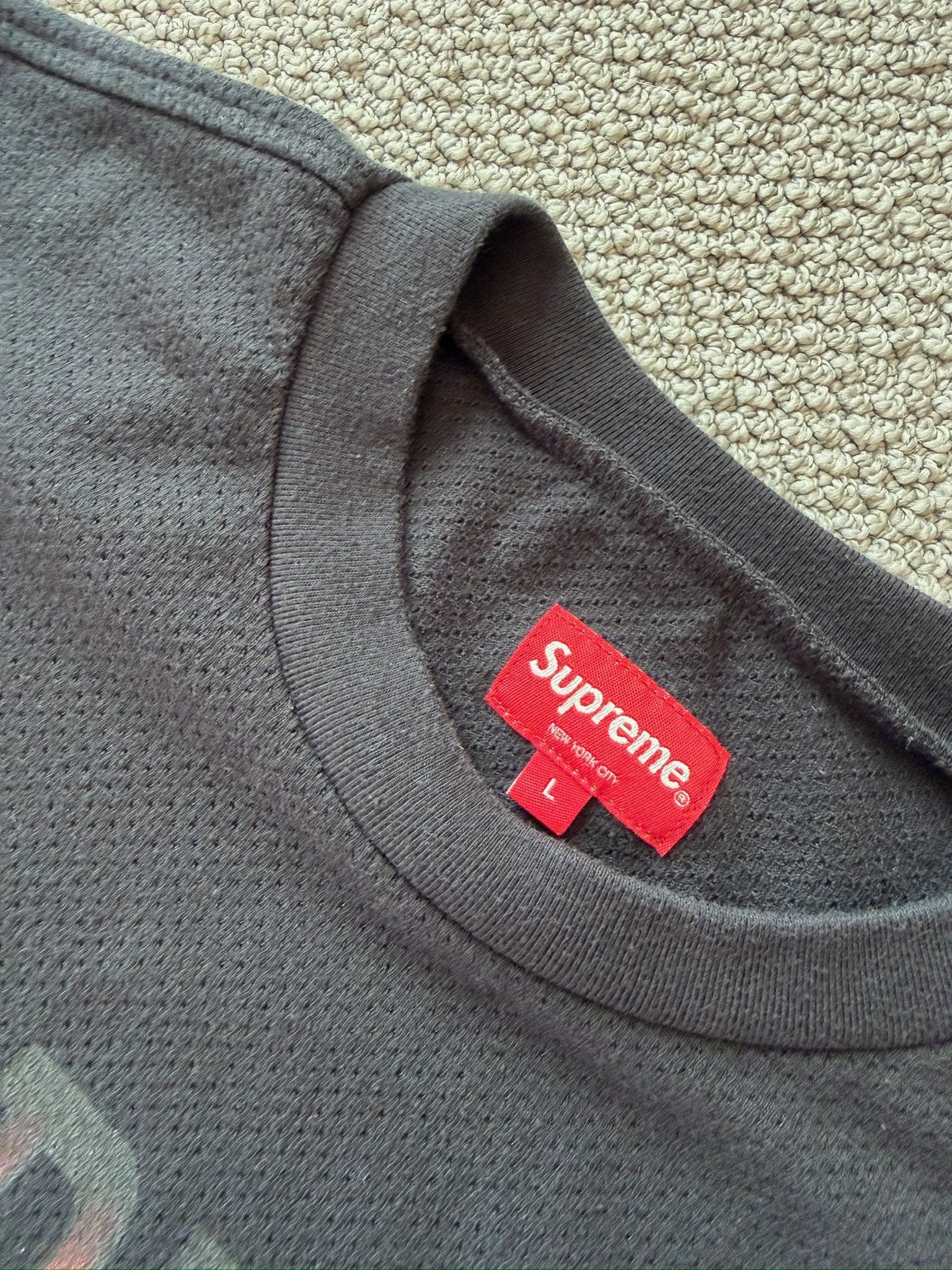 Supreme Cotton Mesh Gradient SS Top Size US L / EU 52-54 / 3 - 3 Thumbnail