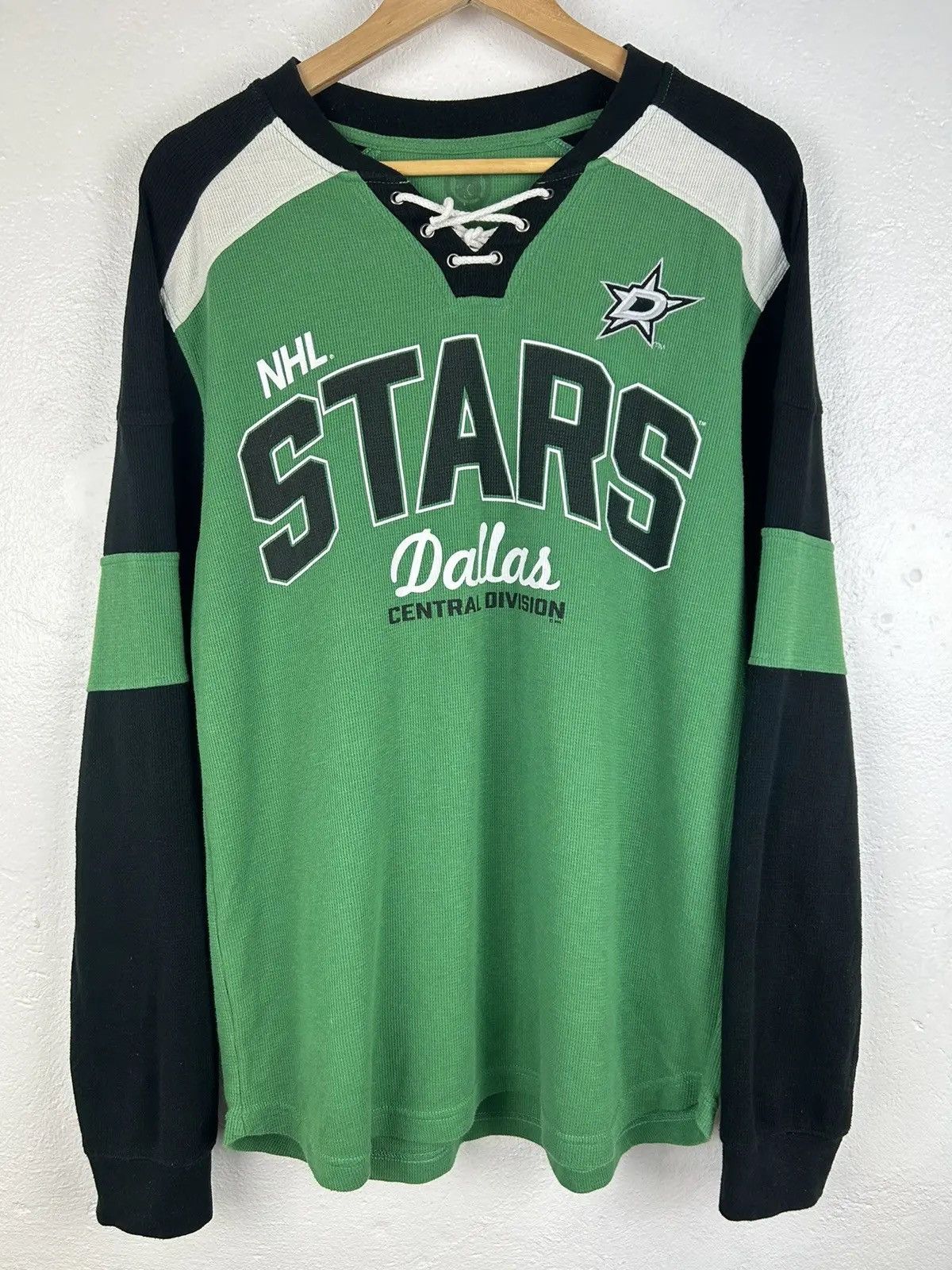 NHL Vintage NHL Dallas Stars Long Sleeve T-Shirt In Green Size US M / EU 48-50 / 2 - 1 Thumbnail
