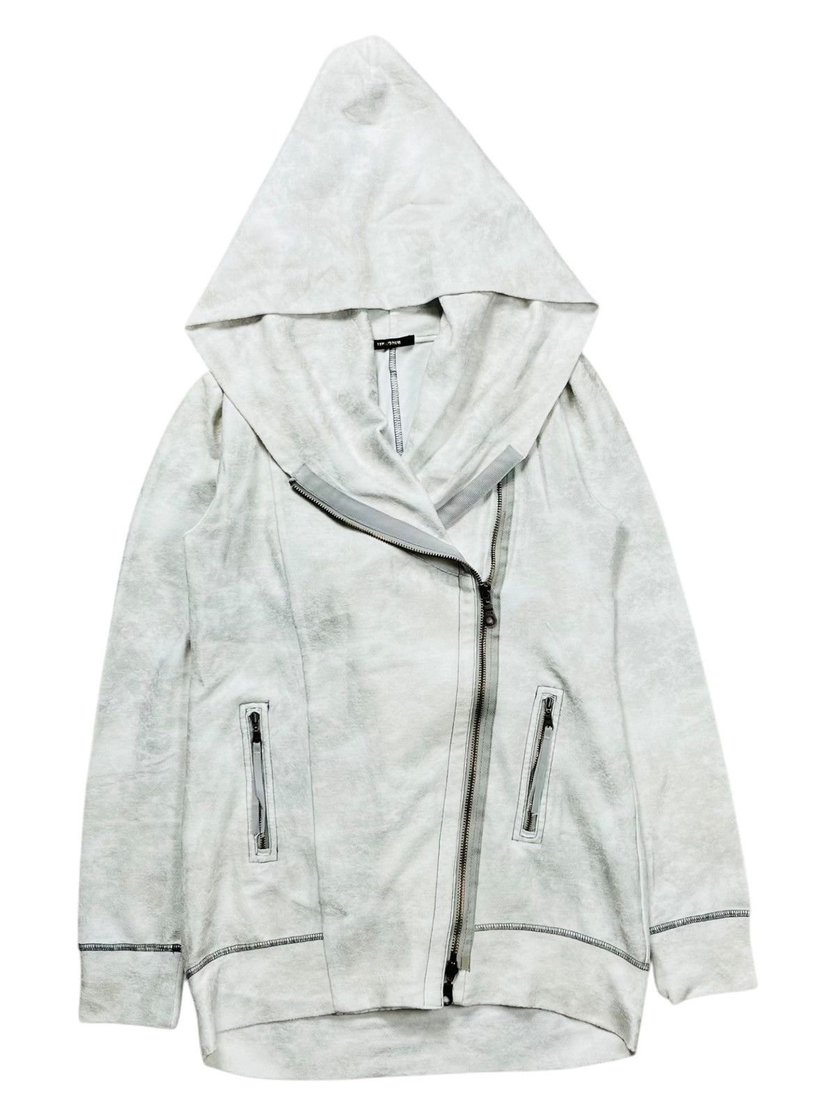 Pre-owned If Six Was Nine X Le Grande Bleu L G B 2000s Tornado Mart - Asymetrical Zips Big Hoodie