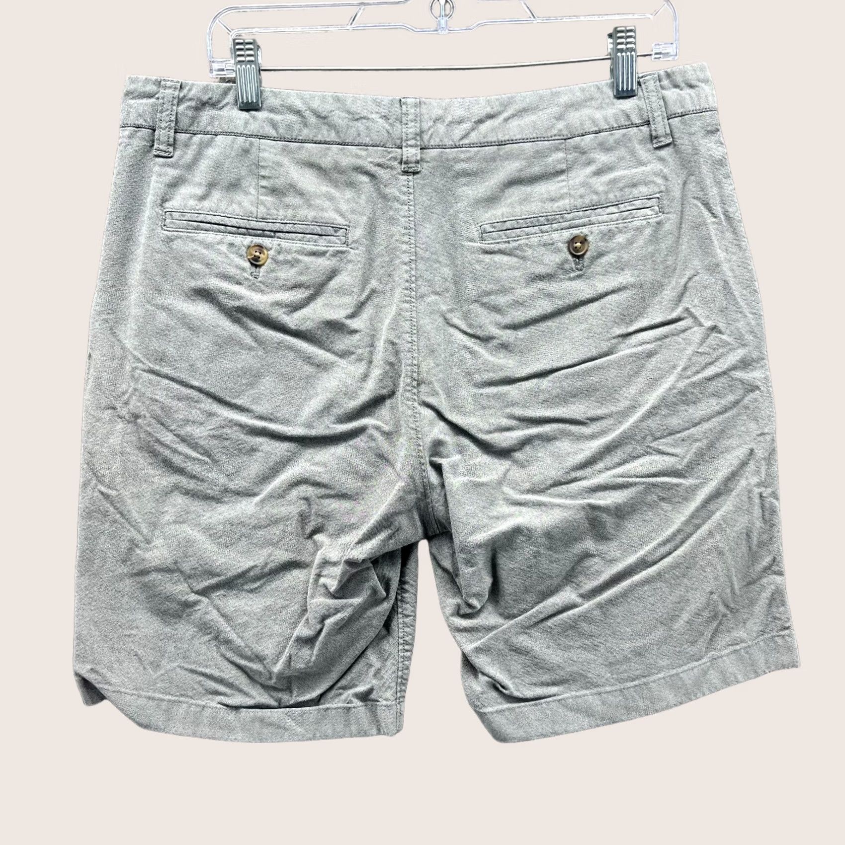 Bonobos Bonobos Shorts Men 33 Gray Cotton Flat Front Casual Chino Golf Golfer Stretch Size US 33 - 1 Thumbnail