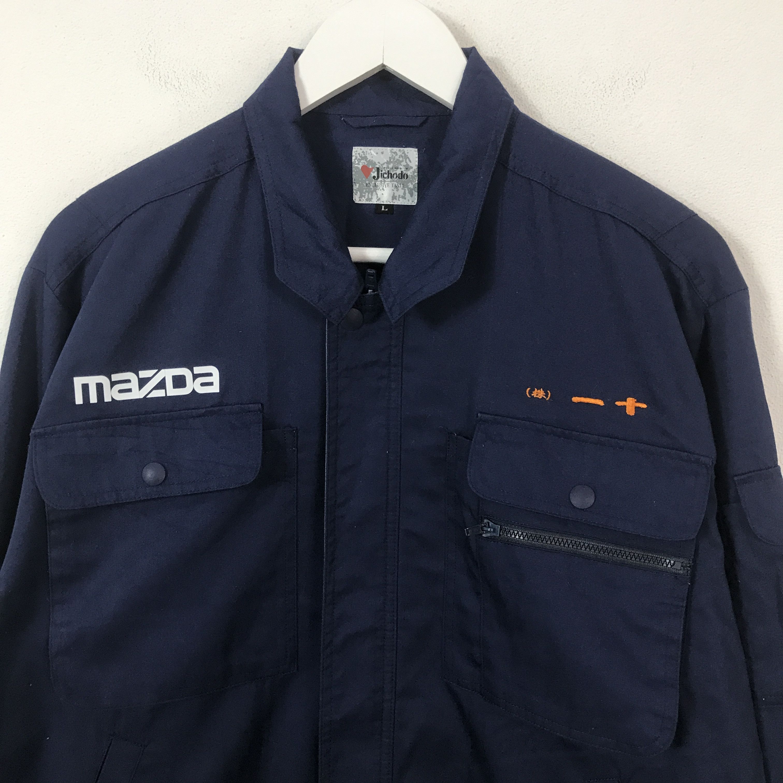 Japanese Brand Vtg mazda motorsport navy custom jacket K70B7 Size US L / EU 52-54 / 3 - 4 Thumbnail