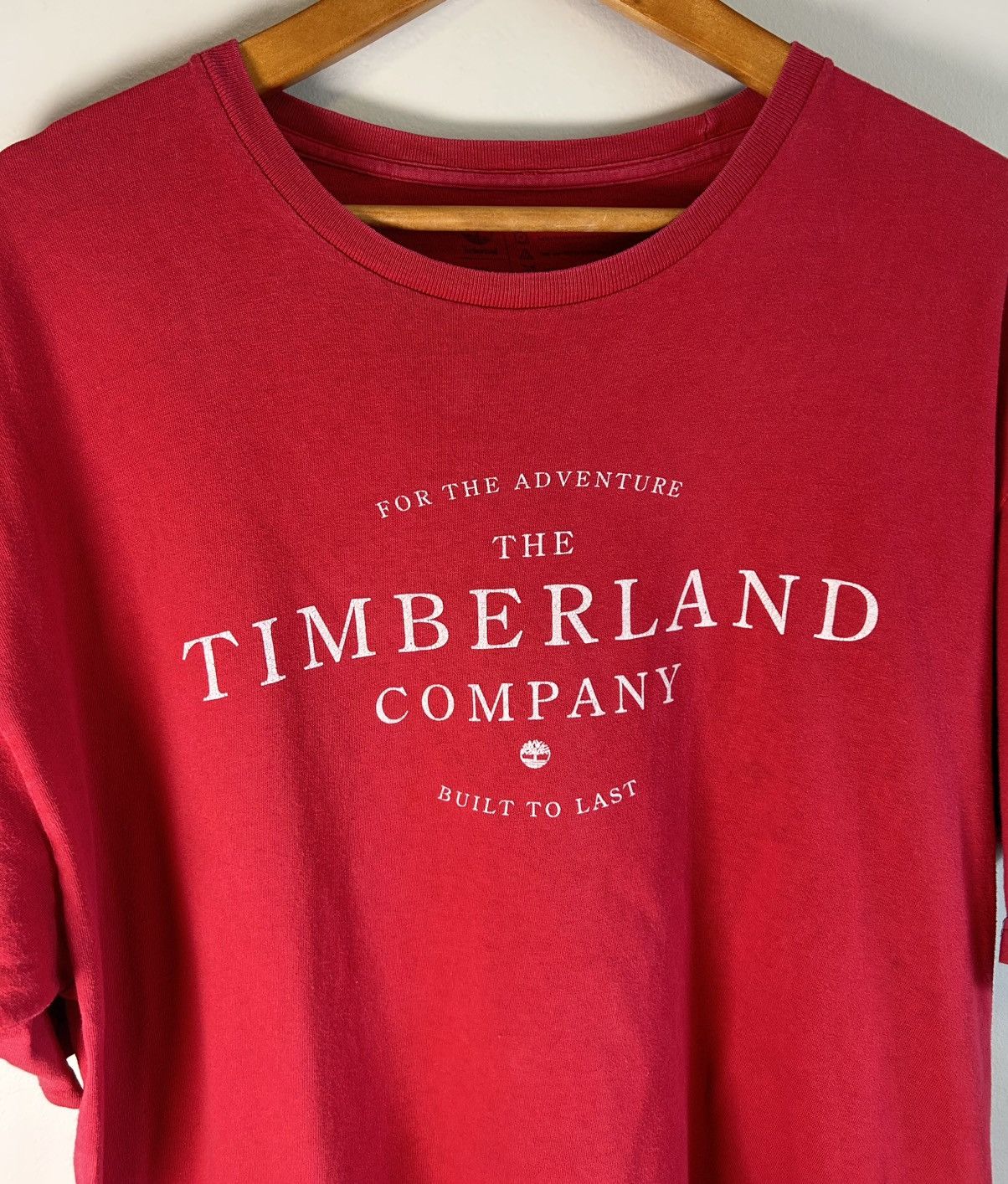 Timberland VTG Timberland Mens Red T-shirt Sz XL “For The Adventure” Size US XL / EU 56 / 4 - 4 Thumbnail