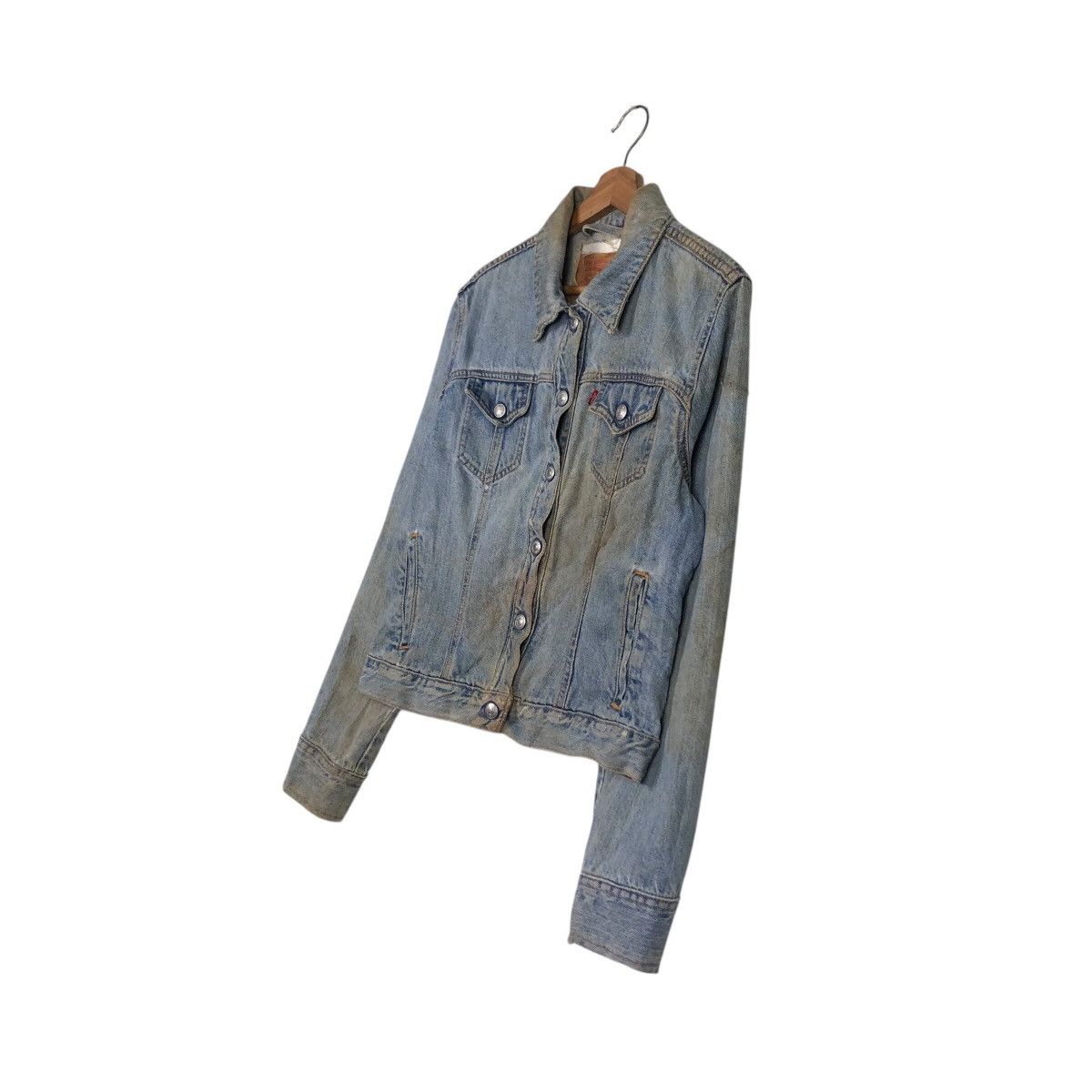 Levi's 📌Vintage Trucker Denim Jeans Rusty Design Levi's Size US L / EU 52-54 / 3 - 3 Thumbnail