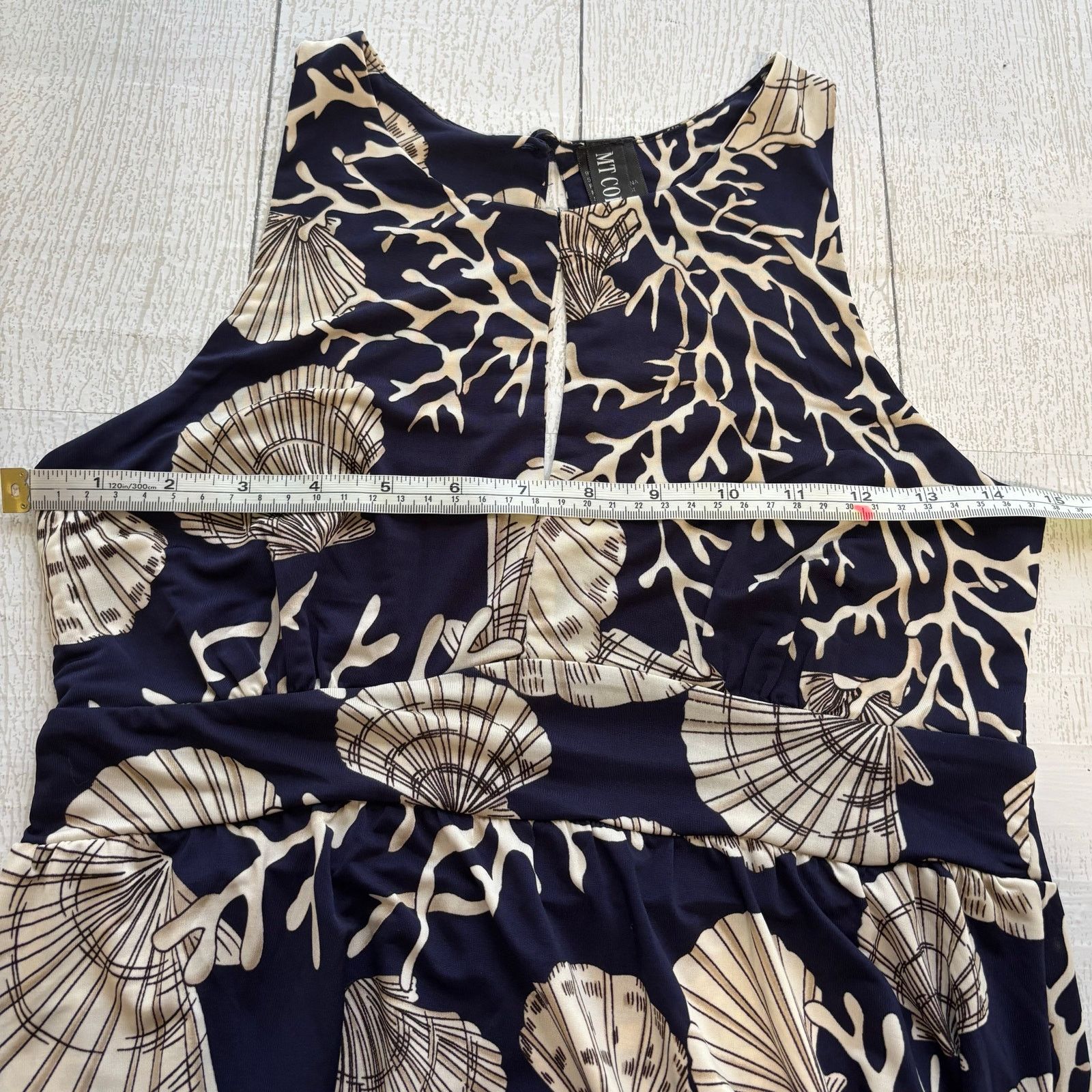 Other MT COLLECTION Navy Blue Nautical Print Maxi Dress Size Small Size S / US 4 / IT 40 - 7 Thumbnail