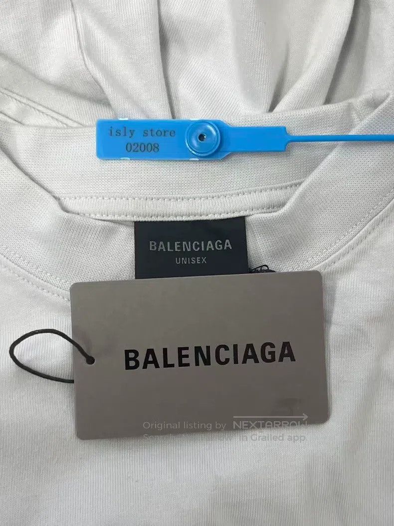 Other Balenciaga Letter Short Sleeve Crew Neck T-Shirt, Men's, W Size US S / EU 44-46 / 1 - 5 Thumbnail