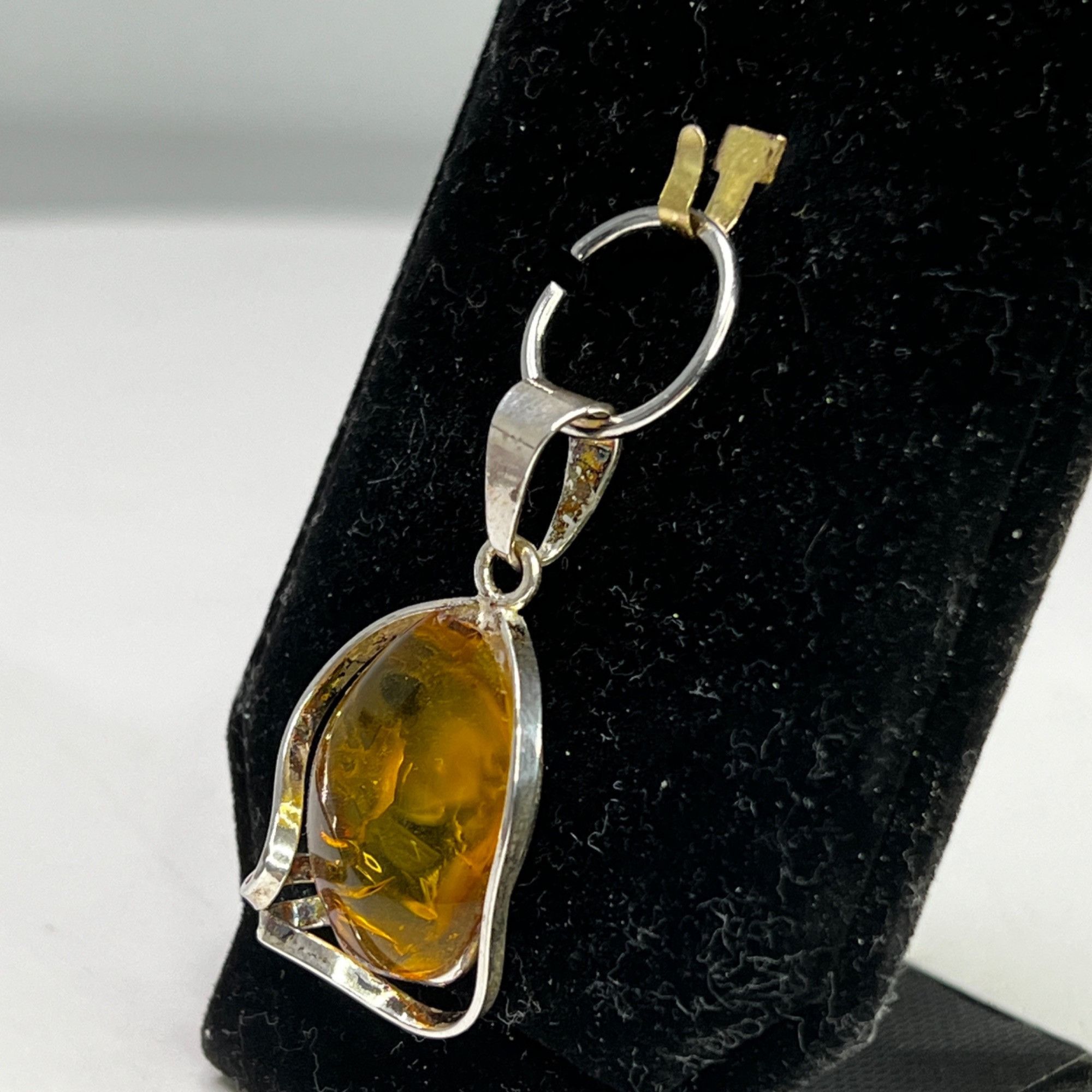 Other Baltic Amber Sterling Silver 925 Yellow Pendant For Womens F Size ONE SIZE - 6 Thumbnail